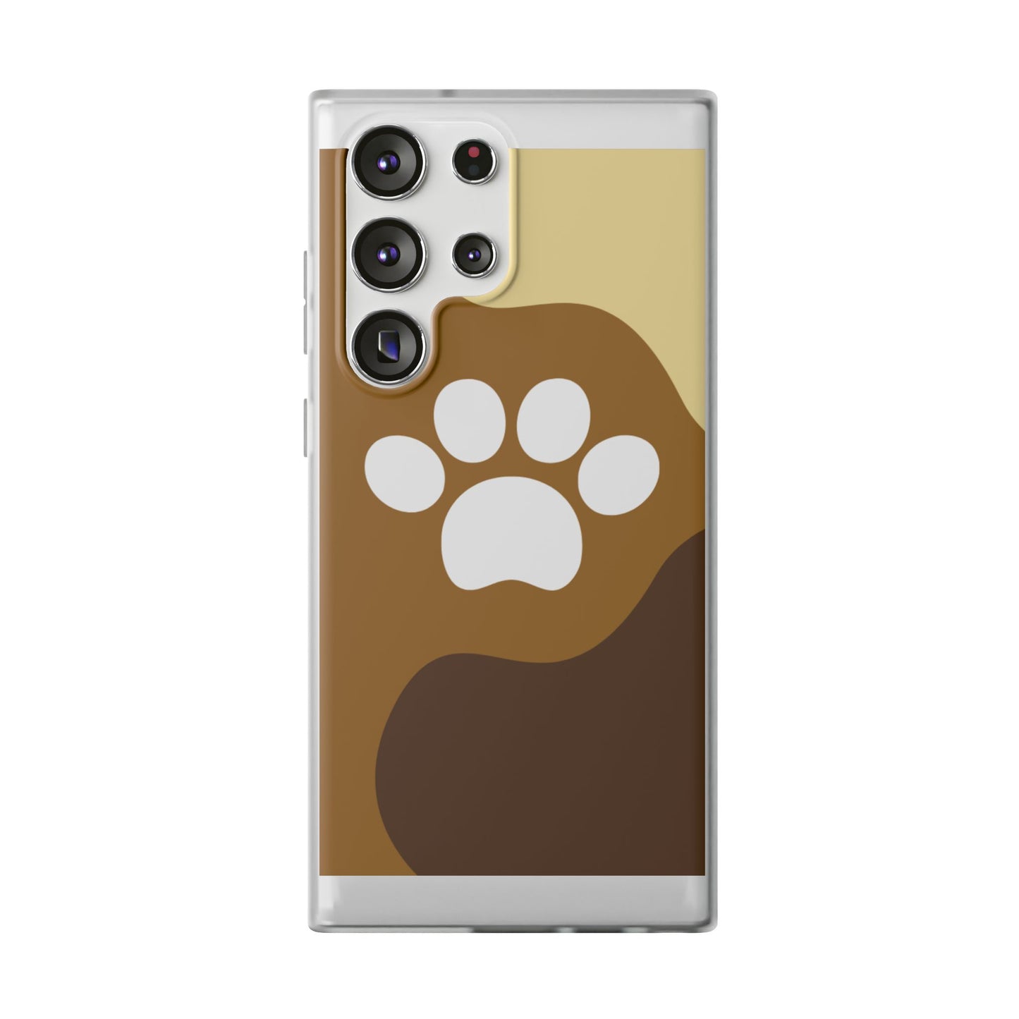 Pet Lover's Flexi Case, Cute Dog Paw Phone Cover, Animal Lover Gift, Dog Mom Accessory, Unique Pet Design Case