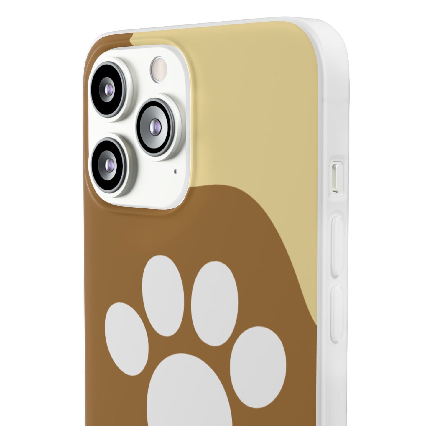 Pet Lover's Flexi Case, Cute Dog Paw Phone Cover, Animal Lover Gift, Dog Mom Accessory, Unique Pet Design Case