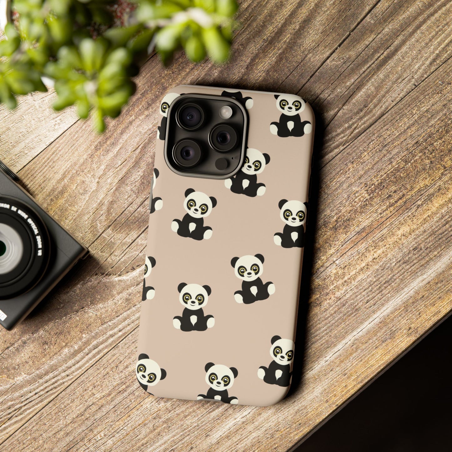 Panda Phone Case, Cute Phone Cover, Animal Print Case, Tough Phone Protector, Gift for Animal Lovers, Kawaii Aesthetic
