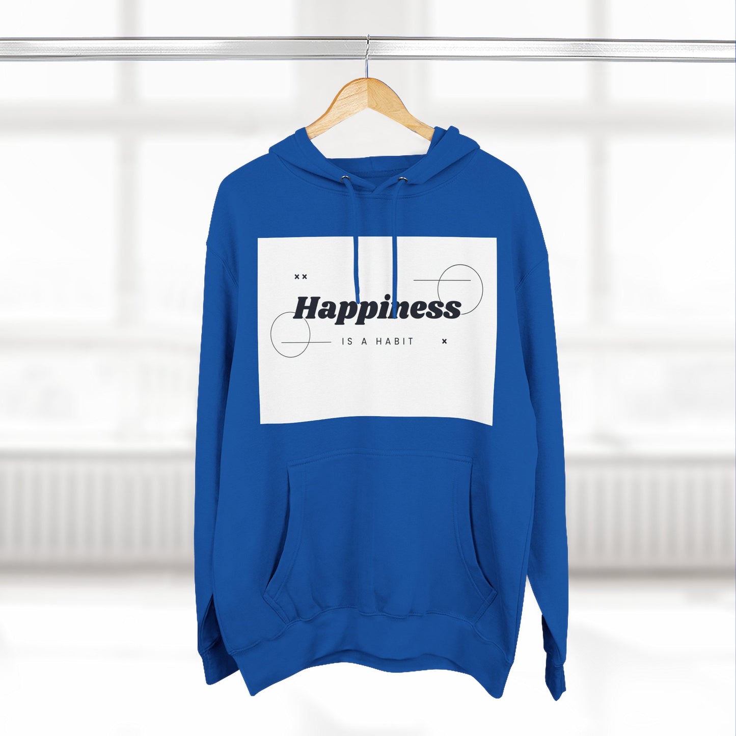 Happiness Is A Habit Hoodie, Cozy Sweatshirt, Motivational Apparel, Ideal Gift for Her, Everyday Comfort Wear