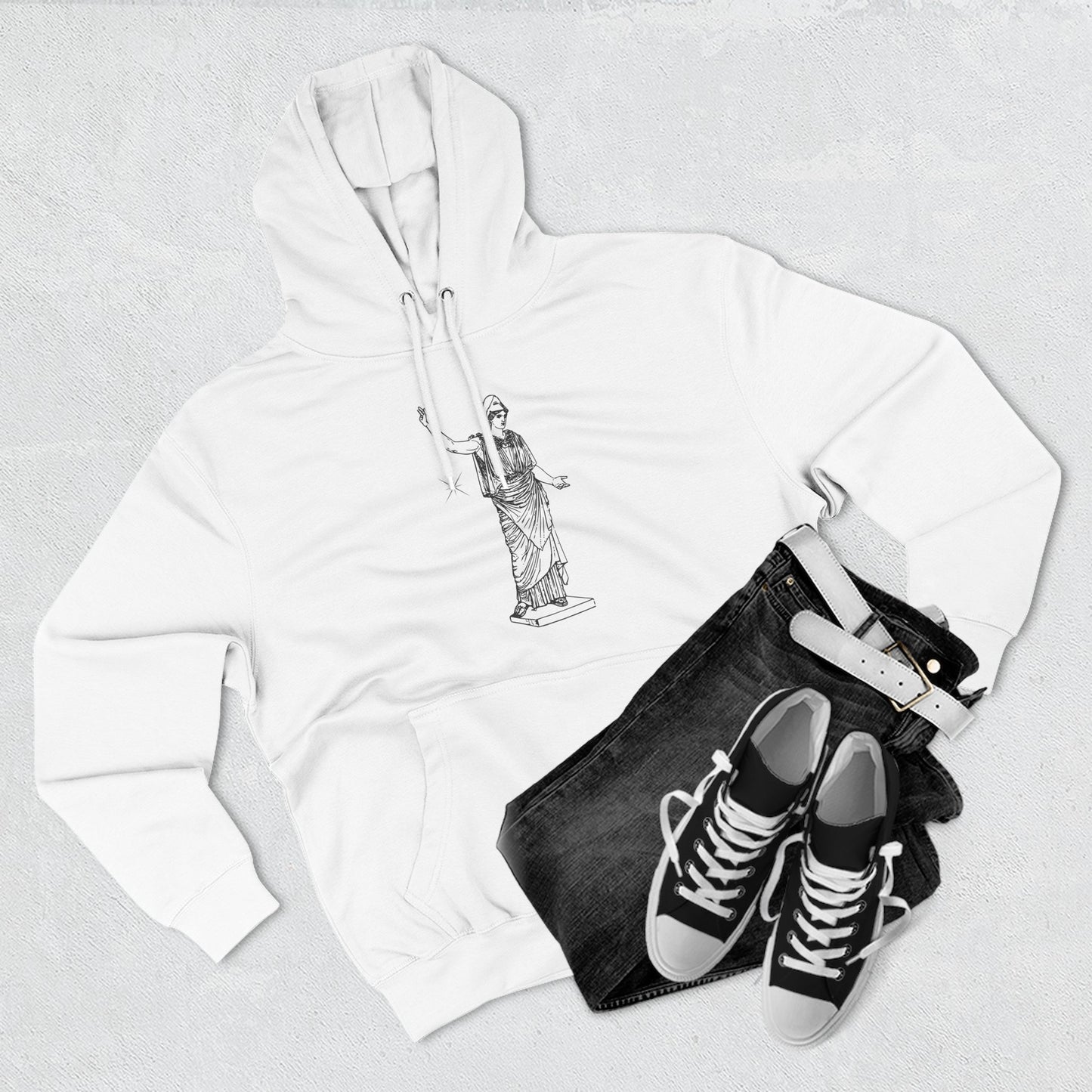 Artistic Fleece Hoodie - Cozy Streetwear for Creative Souls | Gift for Artists, Fashion Lovers, Stylish Comfort