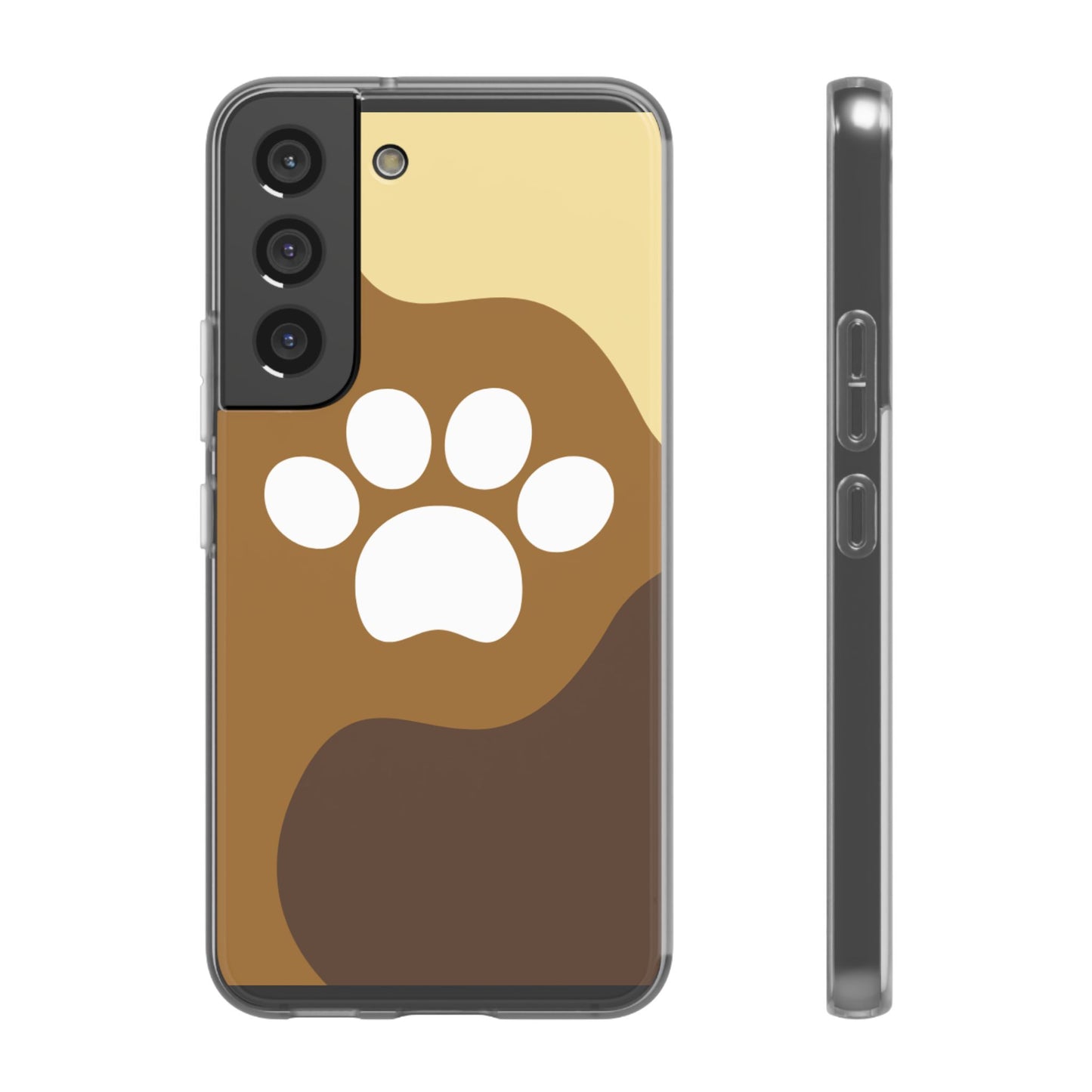 Pet Lover's Flexi Case, Cute Dog Paw Phone Cover, Animal Lover Gift, Dog Mom Accessory, Unique Pet Design Case