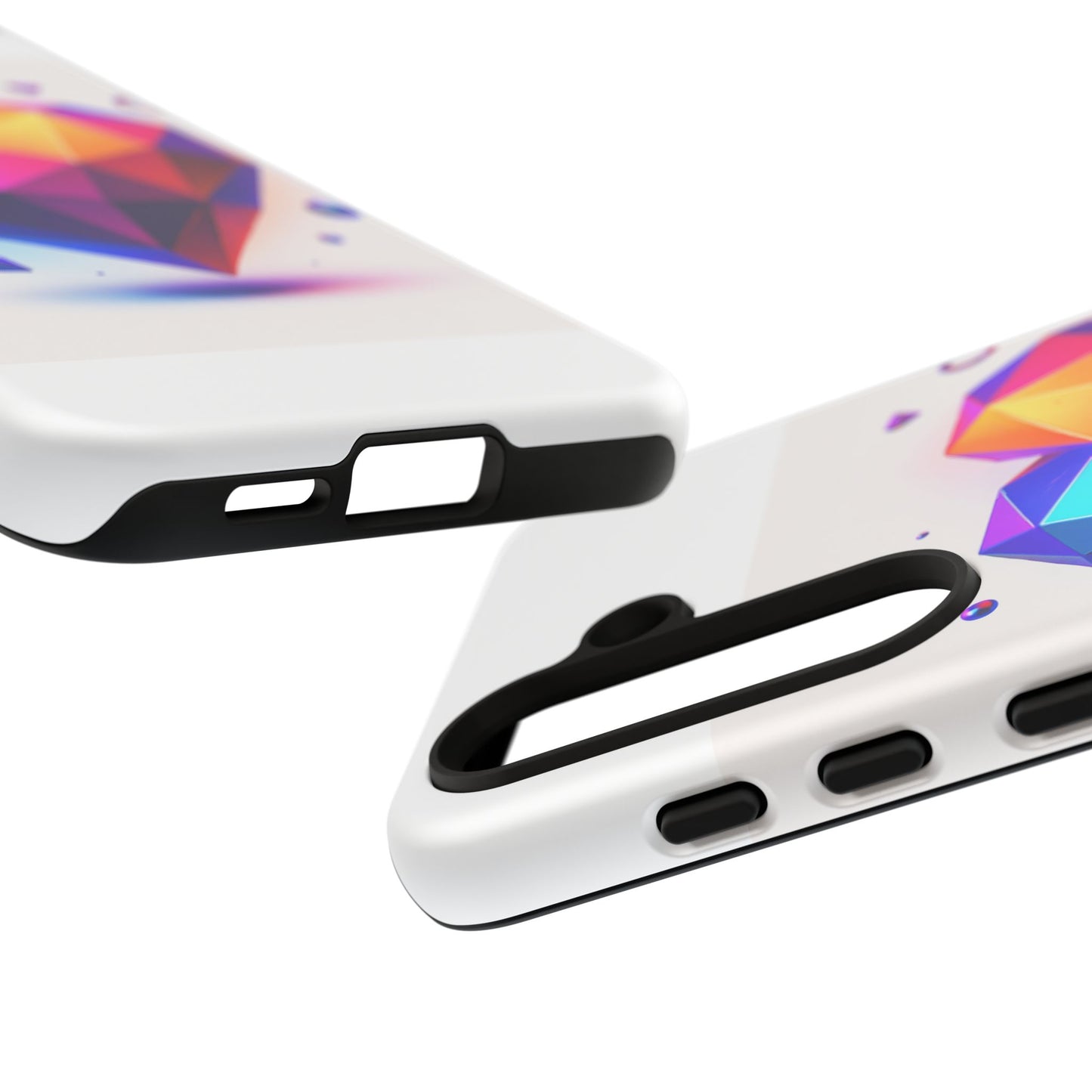 Vibrant Heart Phone Case, Tough Cases, Colorful Phone Cover, Unique Protector, Gift for Her, Cute Accessory