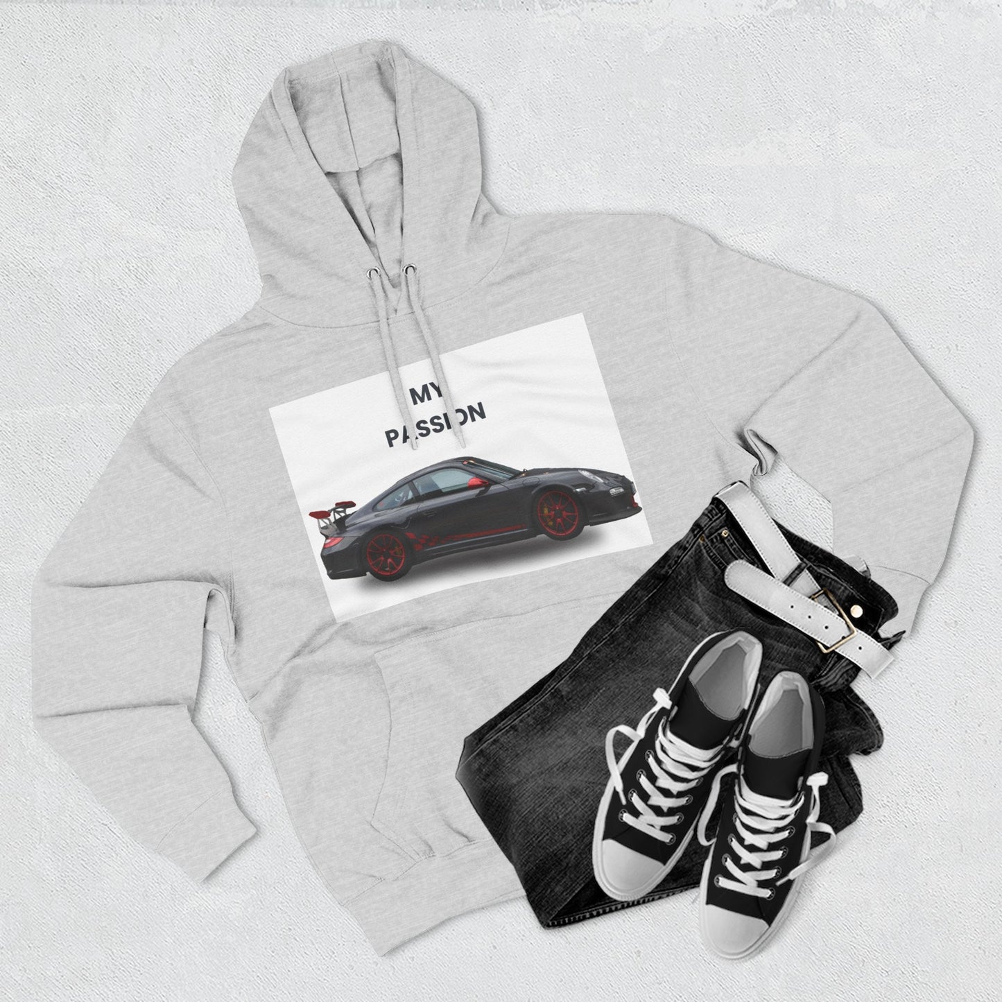 Cool Car Enthusiast Hoodie, Graphic Fleece Sweatshirt, Auto Lover Gift, Motorsport Apparel, Car-Themed Hoodie