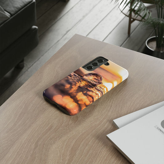 Sunset Bubble Phone Case, Tough Cases, Beach Lover Gift, Summer Vibes, Cell Phone Accessories, Unique Design, Nature Photography