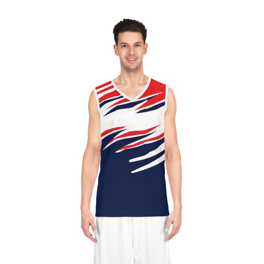 Dynamic Basketball Jersey, AOP Athletic Wear, Sports Fan Apparel, Gift for Gamers, Team Spirit Gear, Streetwear Style