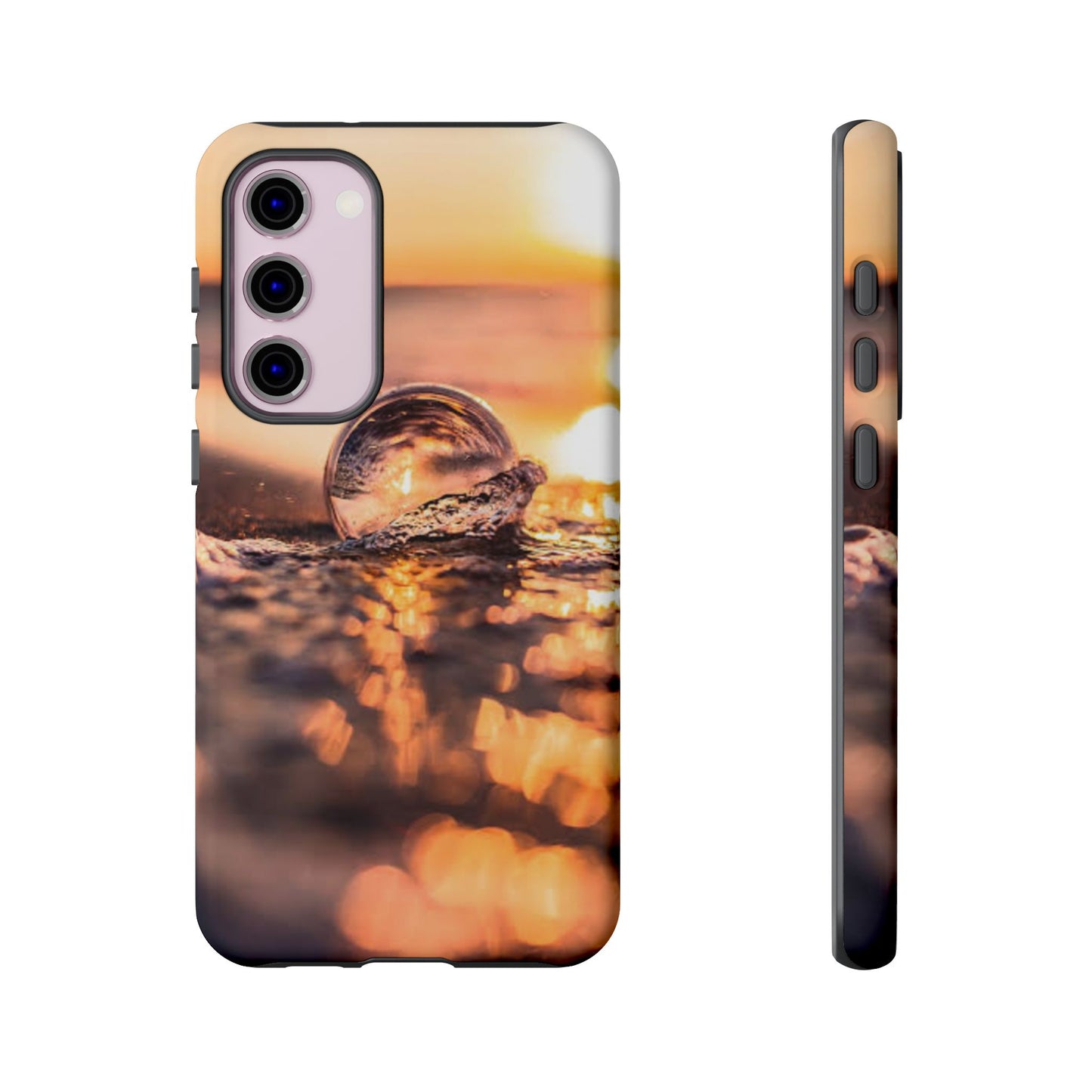 Sunset Bubble Phone Case, Tough Cases, Beach Lover Gift, Summer Vibes, Cell Phone Accessories, Unique Design, Nature Photography