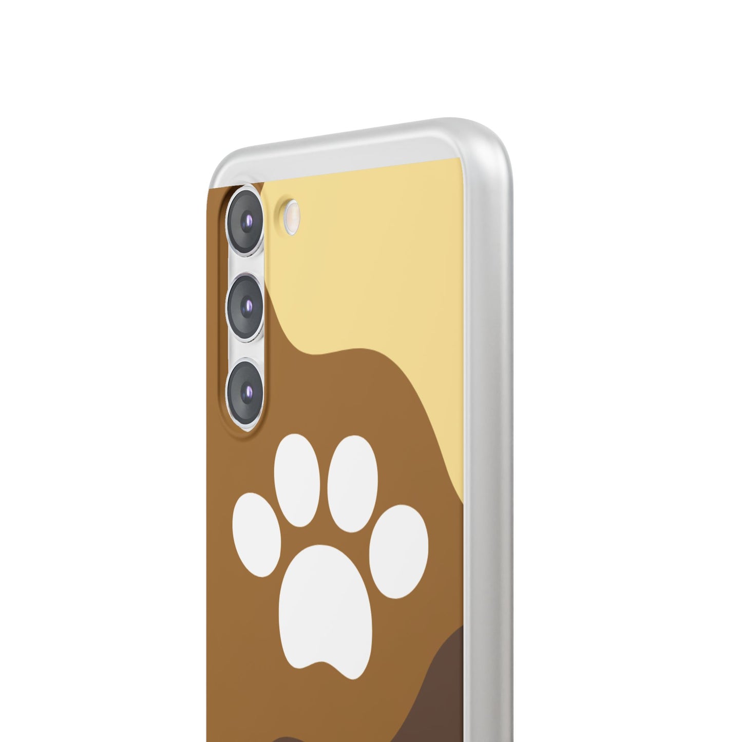 Pet Lover's Flexi Case, Cute Dog Paw Phone Cover, Animal Lover Gift, Dog Mom Accessory, Unique Pet Design Case
