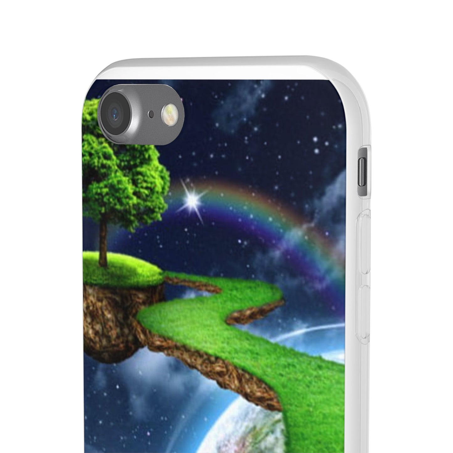 Dreamy Landscape Phone Case, Eco-Friendly Cell Phone Cover, Nature Inspired Gift, Aesthetic Mobile Case, Vibrant Rainbow Design