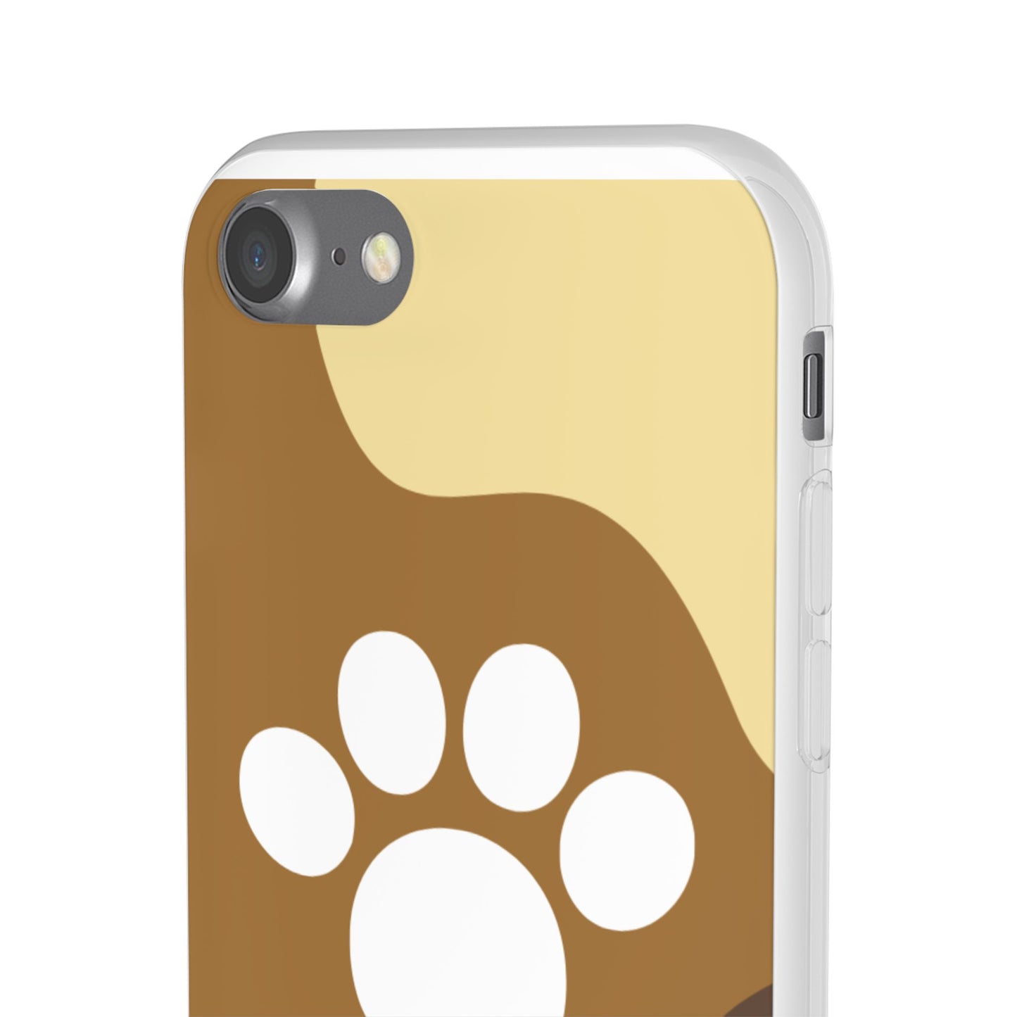 Pet Lover's Flexi Case, Cute Dog Paw Phone Cover, Animal Lover Gift, Dog Mom Accessory, Unique Pet Design Case