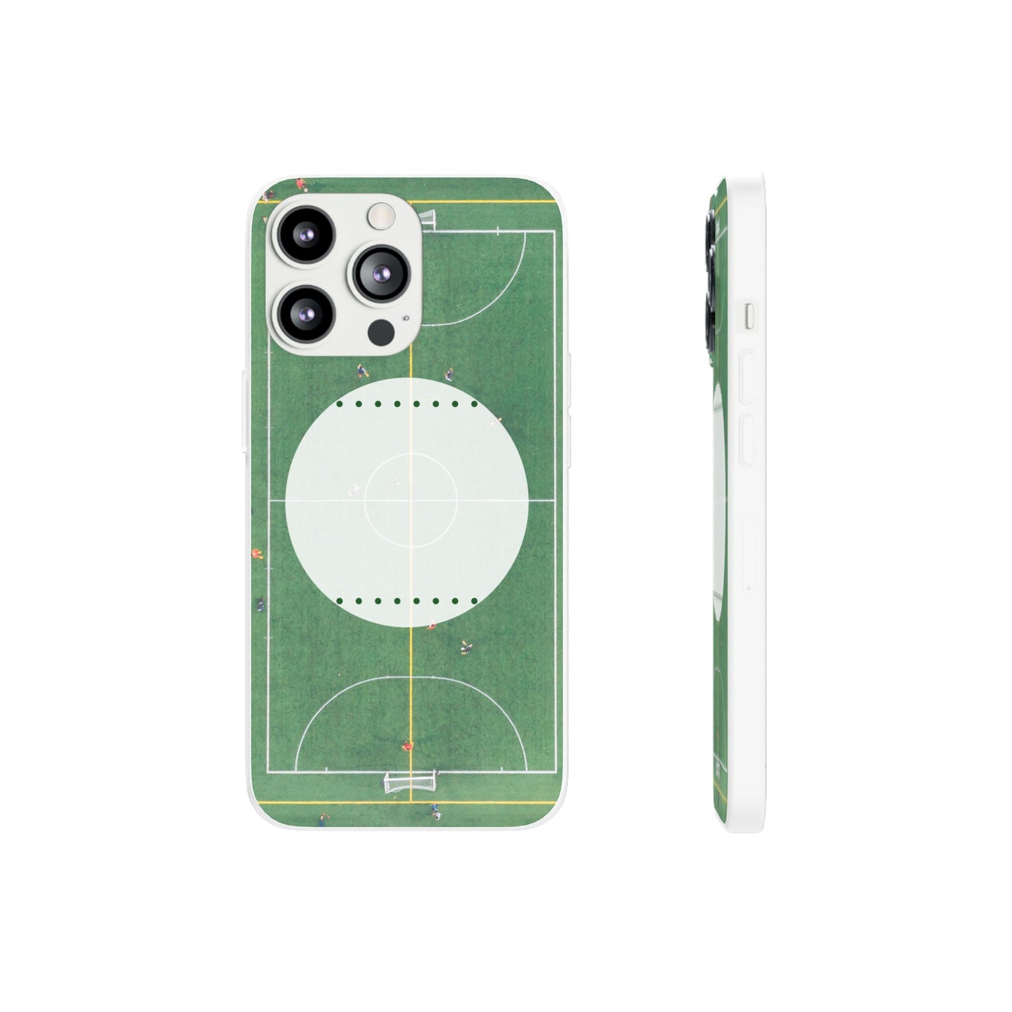 Soccer Field Phone Cases, Sporty Flexi Cases for Sports Lovers, Gift for Athletes, Unique Phone Cover, Perfect for Game Day