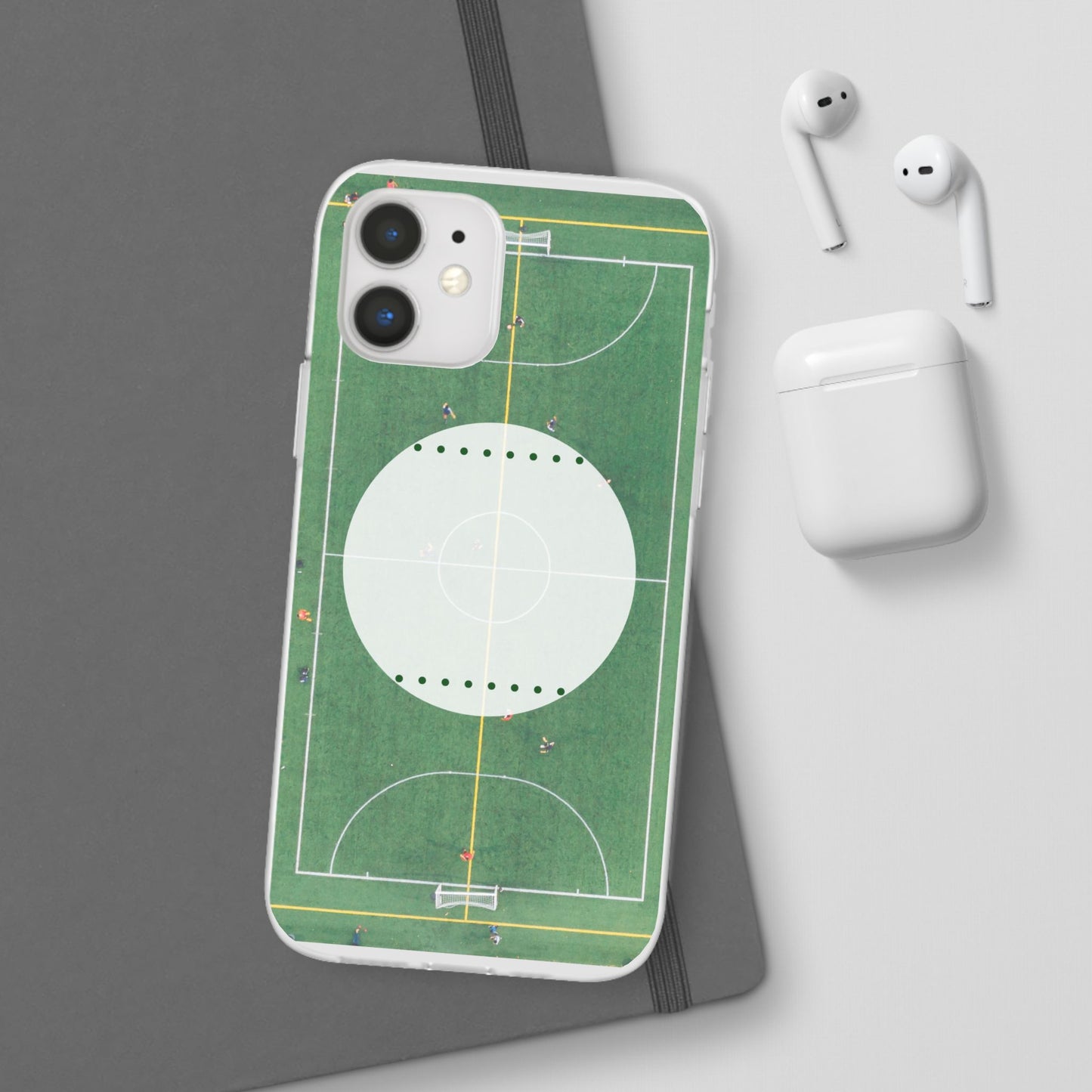 Soccer Field Phone Cases, Sporty Flexi Cases for Sports Lovers, Gift for Athletes, Unique Phone Cover, Perfect for Game Day