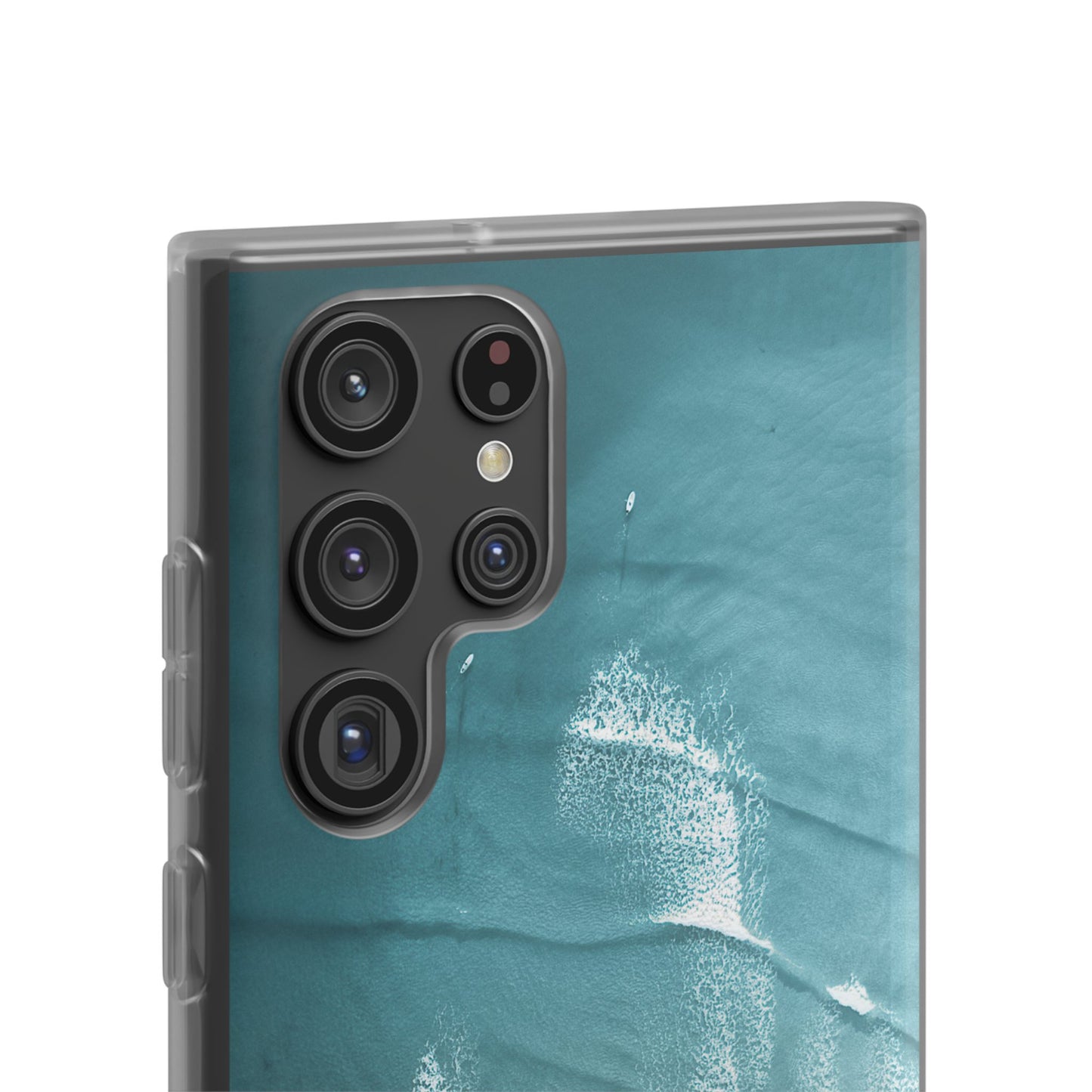 Ocean Waves Inspirational Phone Case, Beach Flexi Case, Life Quote Accessory, Coastal Decor, Gift