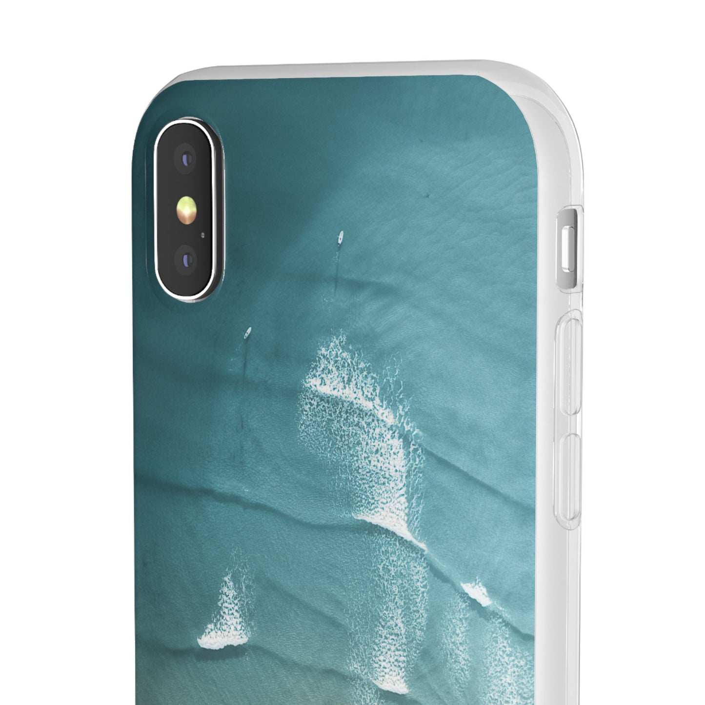 Ocean Waves Inspirational Phone Case, Beach Flexi Case, Life Quote Accessory, Coastal Decor, Gift