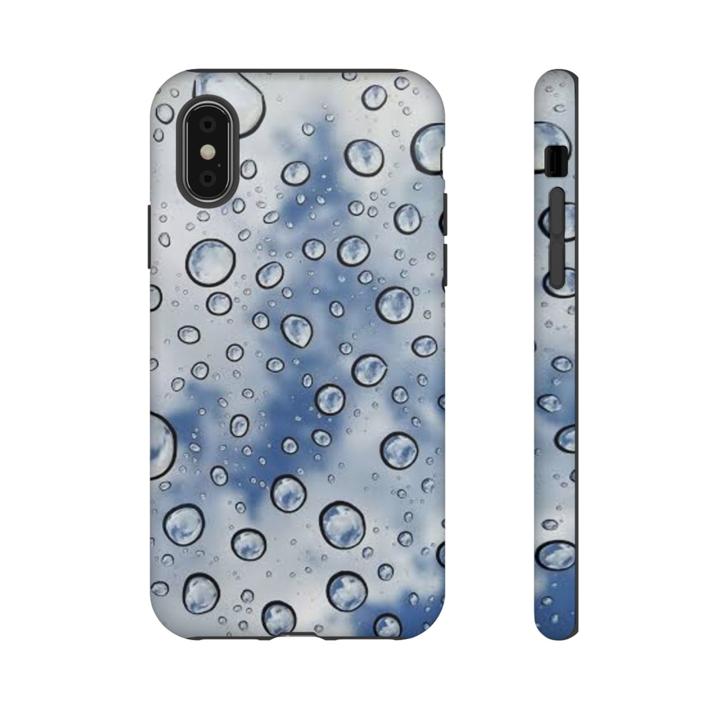 Blue Water Droplet Phone Case, Tough Cases for Protection, Stylish Cellphone Cover, Unique Gifts for Her, Durable and Trendy