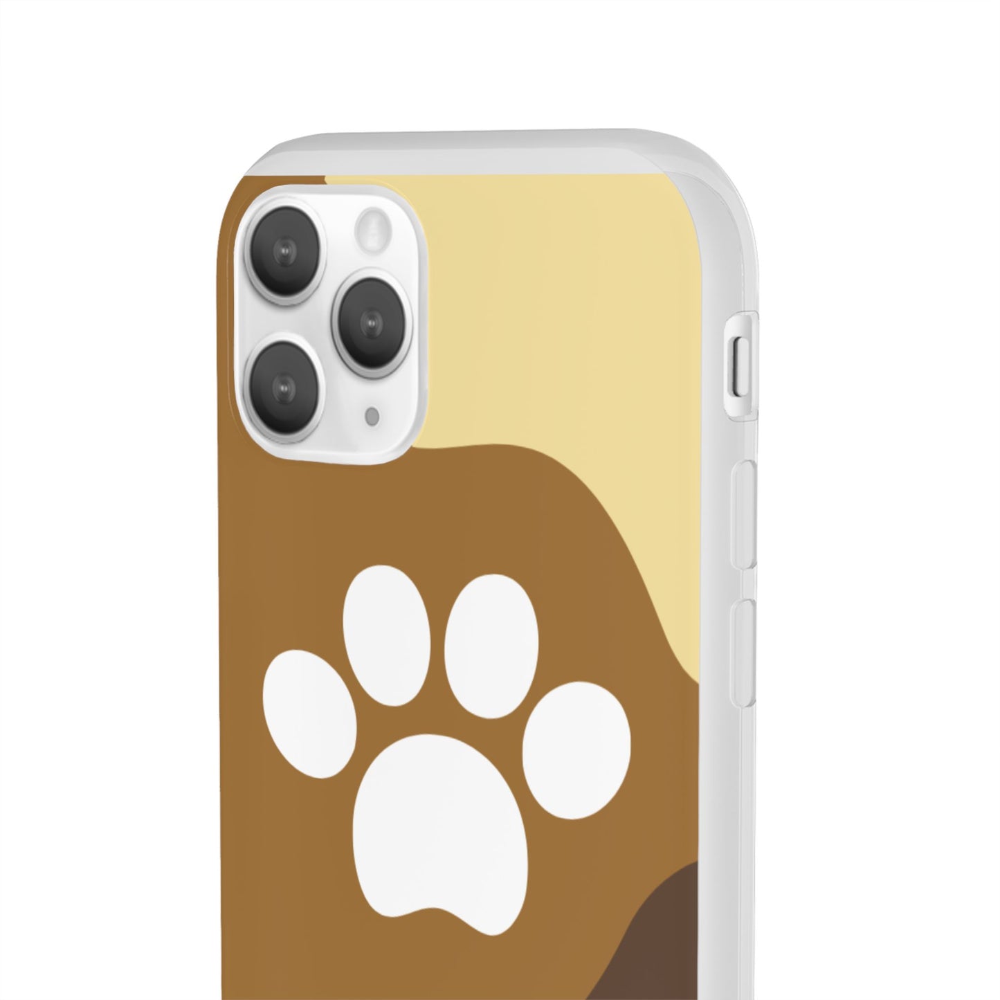 Pet Lover's Flexi Case, Cute Dog Paw Phone Cover, Animal Lover Gift, Dog Mom Accessory, Unique Pet Design Case