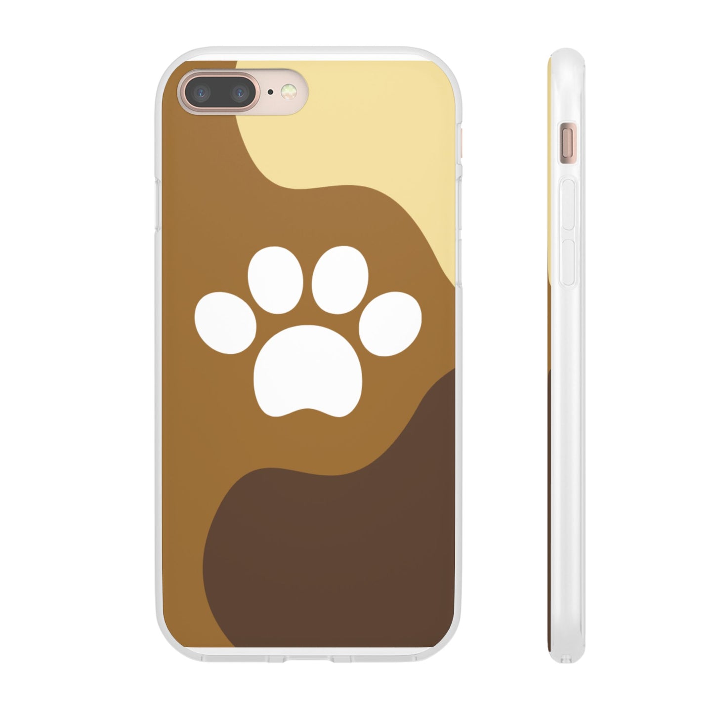 Pet Lover's Flexi Case, Cute Dog Paw Phone Cover, Animal Lover Gift, Dog Mom Accessory, Unique Pet Design Case