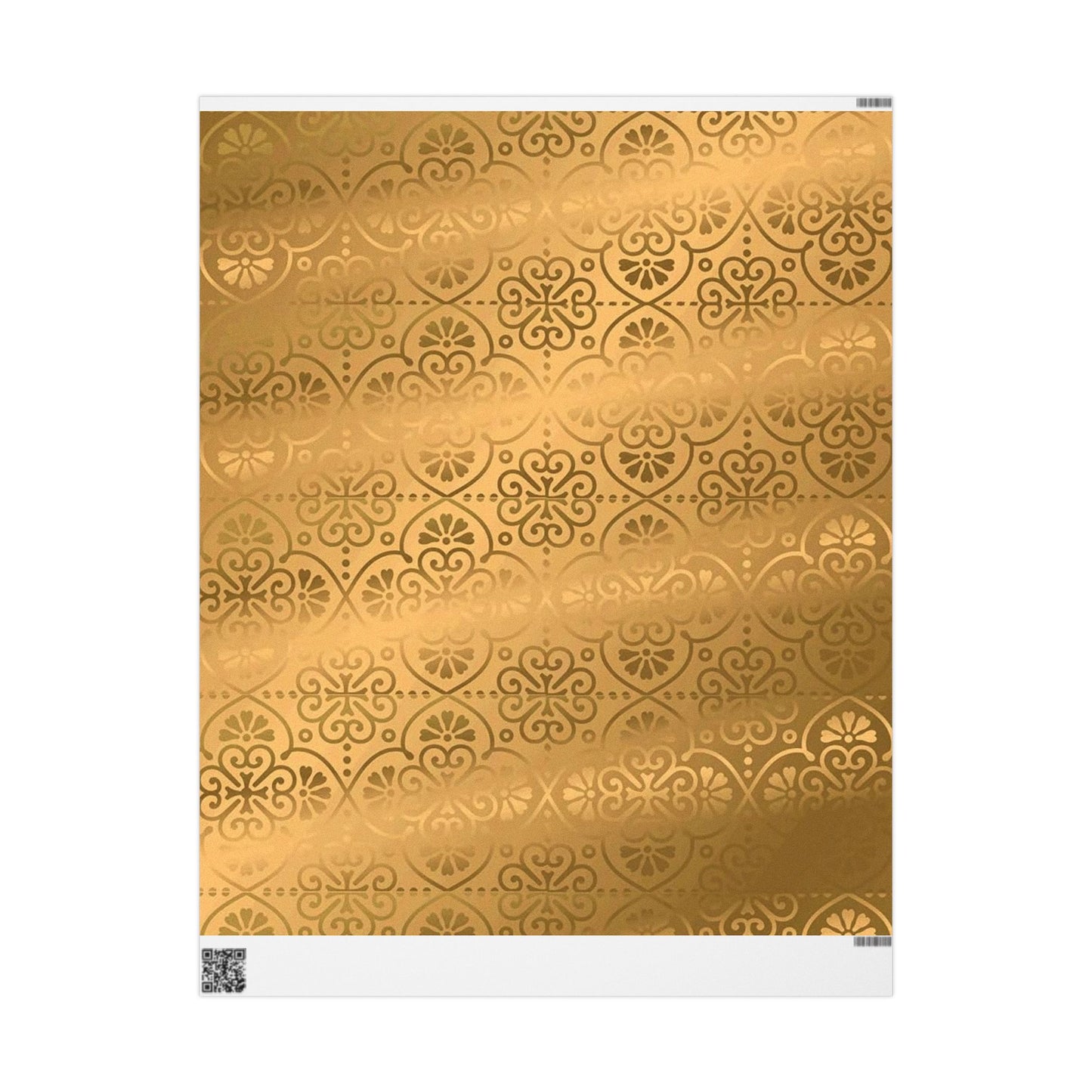 Gold Elegant Wrapping Paper, Gift Wrap for All Occasions, Gold Foil Striped Design, Birthday, Wedding, Christmas, Holiday Gifts