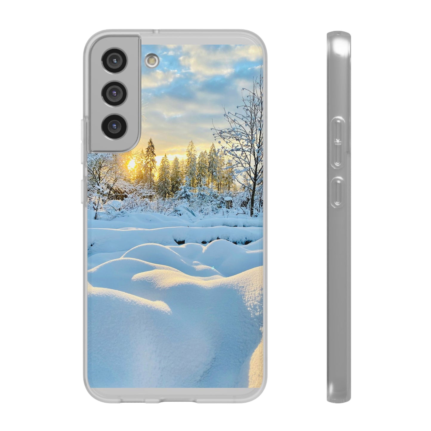 Winter Landscape Flexi Cases, Nature Phone Cover, Scenic Case, Holiday Gift, Seasonal Accessory, Outdoor Lover's Item