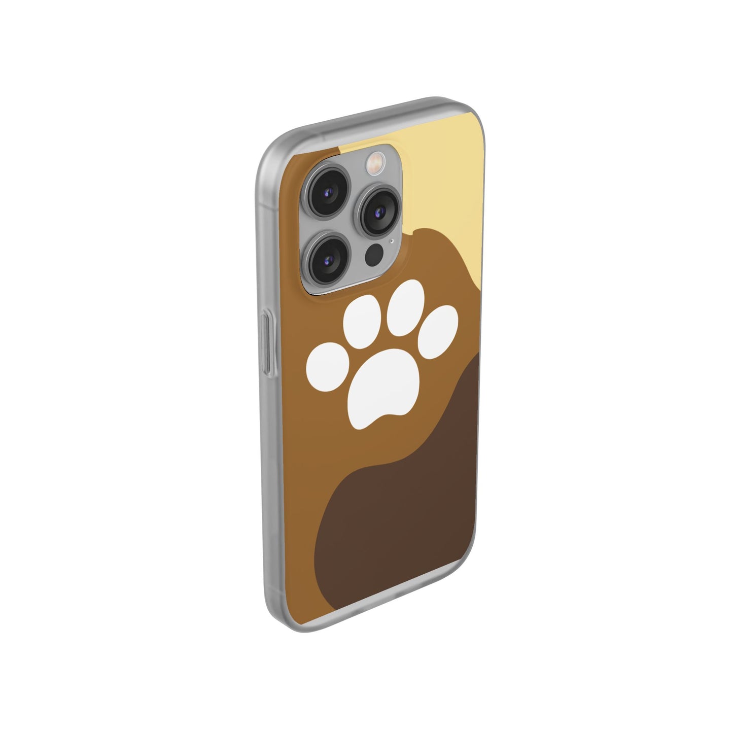 Pet Lover's Flexi Case, Cute Dog Paw Phone Cover, Animal Lover Gift, Dog Mom Accessory, Unique Pet Design Case