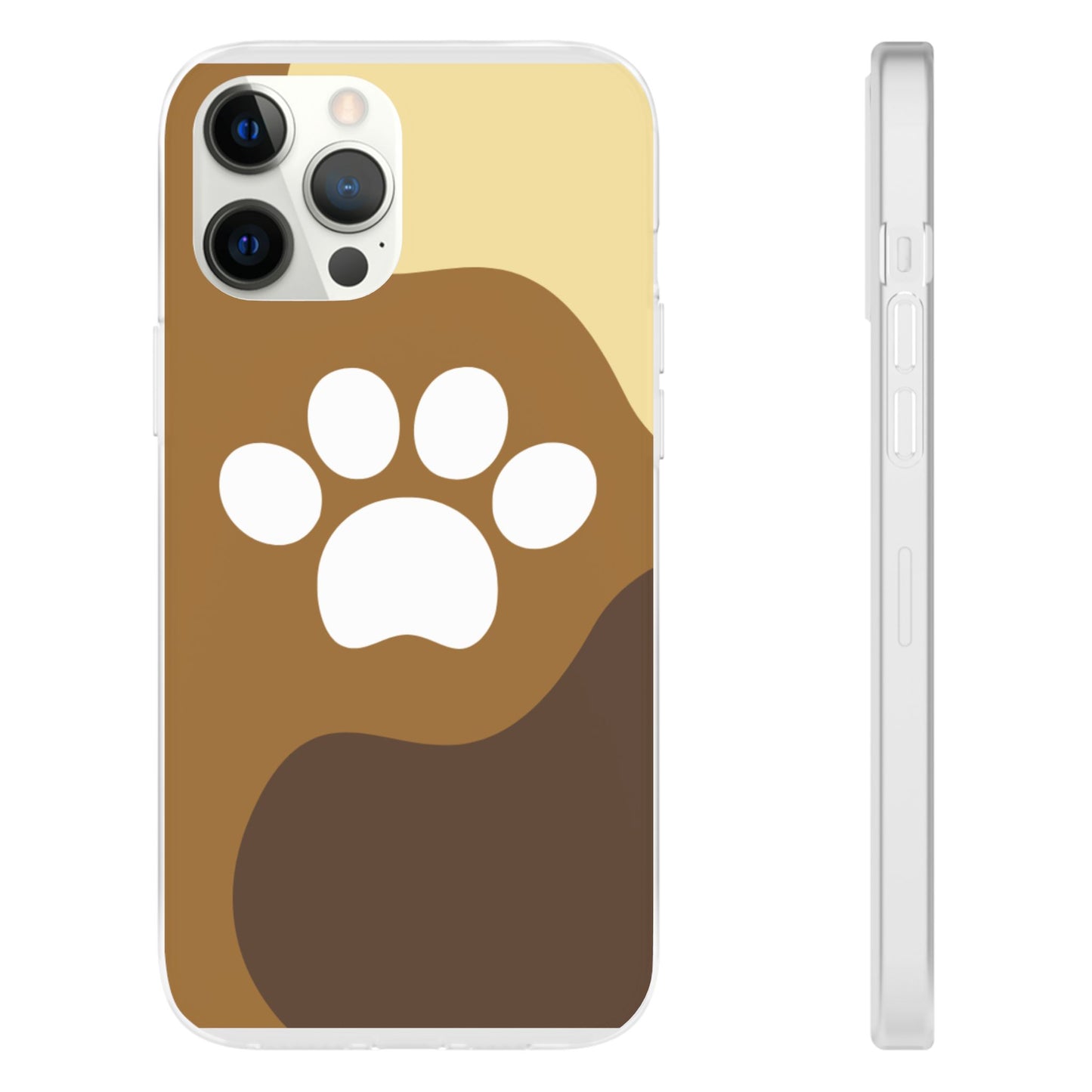 Pet Lover's Flexi Case, Cute Dog Paw Phone Cover, Animal Lover Gift, Dog Mom Accessory, Unique Pet Design Case