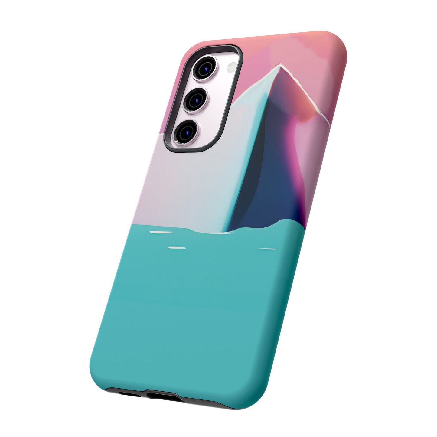 Trendy Phone Case - Abstract Iceberg Design, Phone Cover, Gift for Her, Unique Tech Accessory, Cool Aesthetic