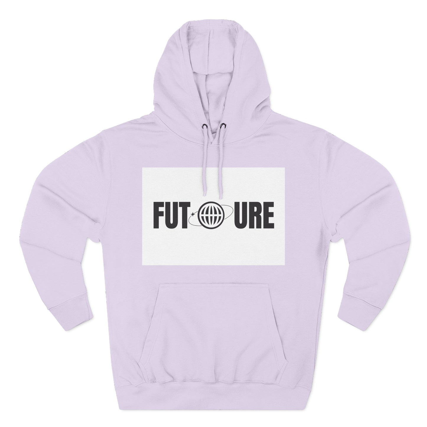 Futuristic Three-Panel Fleece Hoodie, Cozy Fashion, Streetwear Style, Gift for Trendsetters, Everyday Comfort
