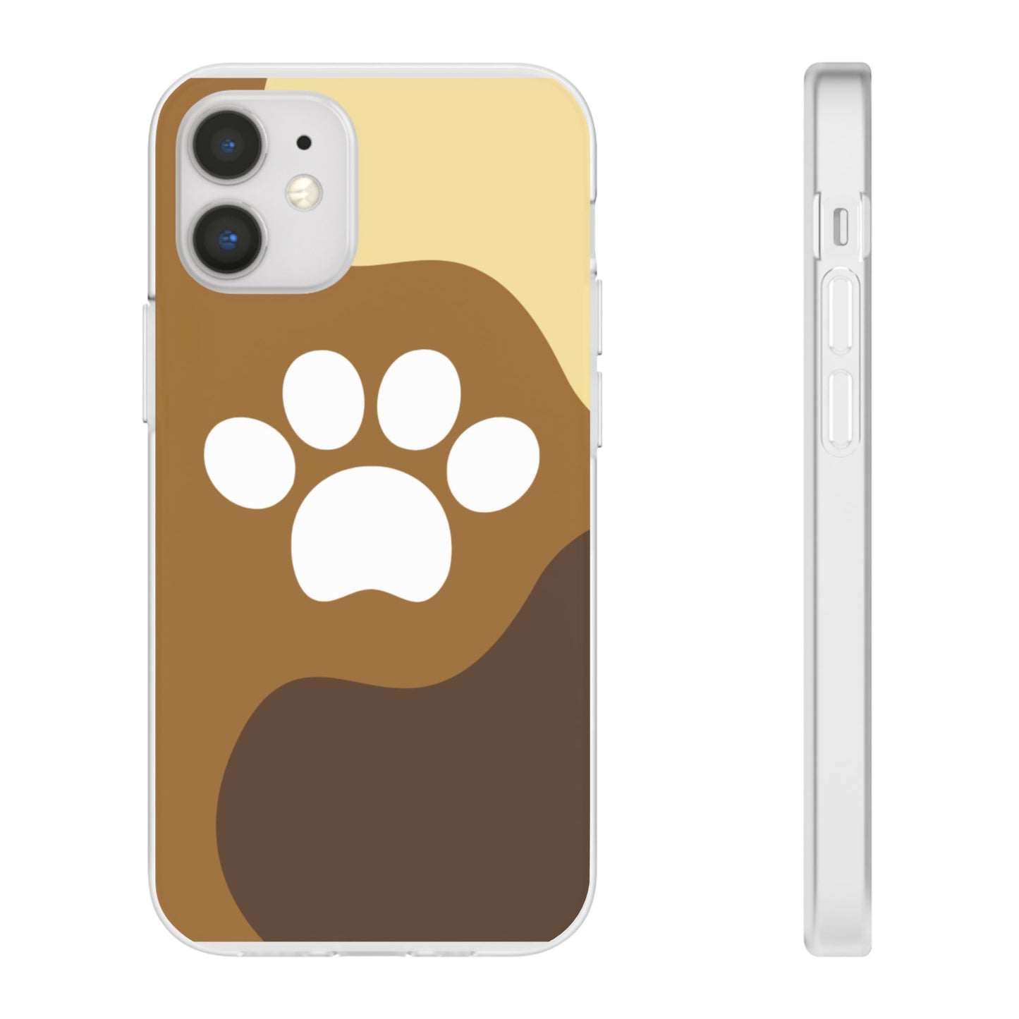 Pet Lover's Flexi Case, Cute Dog Paw Phone Cover, Animal Lover Gift, Dog Mom Accessory, Unique Pet Design Case
