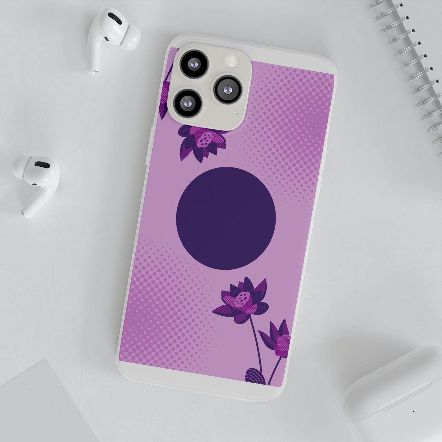 Stylish Floral Flexi Cases for Phone, Cute Phone Cover, Trendy Cell Phone Protection, Gift for Her, Birthday Party Accessory