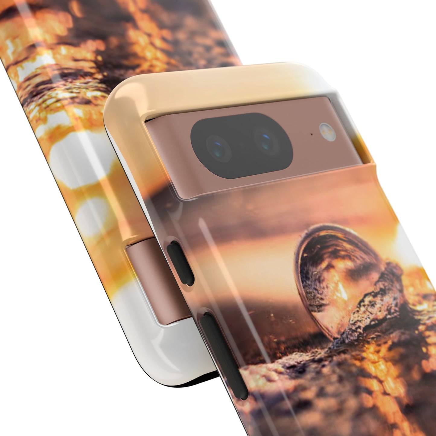 Sunset Bubble Phone Case, Tough Cases, Beach Lover Gift, Summer Vibes, Cell Phone Accessories, Unique Design, Nature Photography