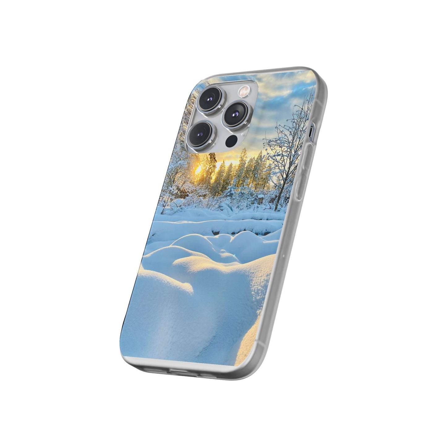 Winter Landscape Flexi Cases, Nature Phone Cover, Scenic Case, Holiday Gift, Seasonal Accessory, Outdoor Lover's Item