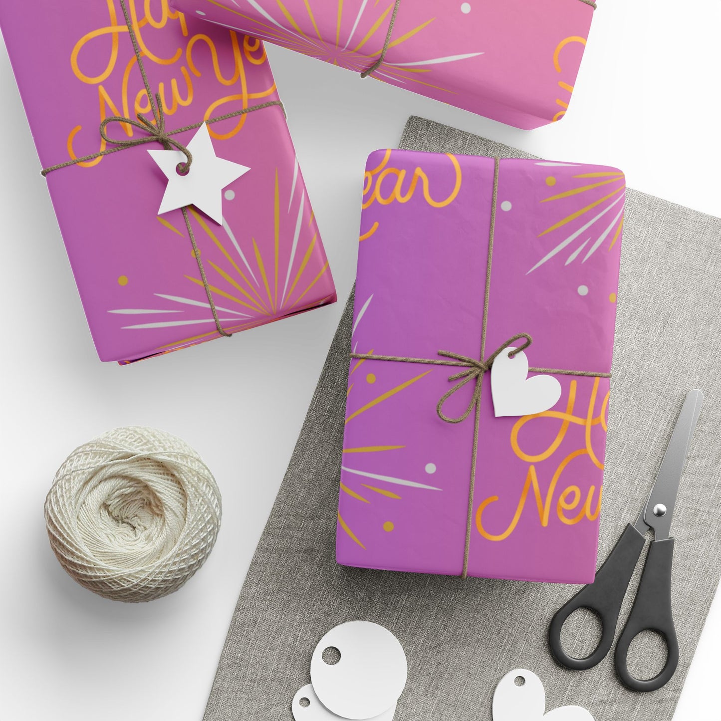 New Year Vibrant Gift Wrap Paper | Colorful Birthday, Holiday, Celebration, Eco-friendly Wrapping, Unique Party Supplies