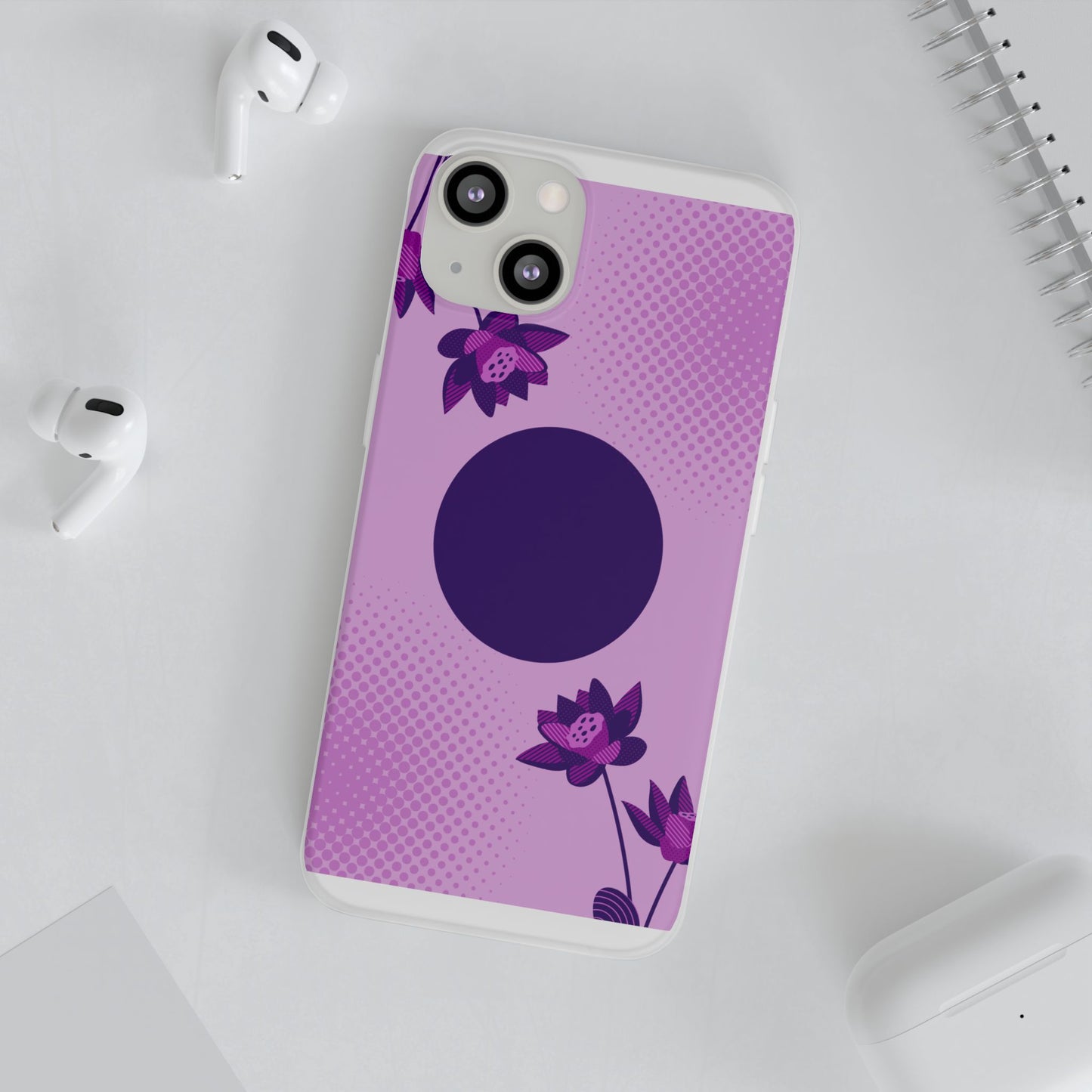Stylish Floral Flexi Cases for Phone, Cute Phone Cover, Trendy Cell Phone Protection, Gift for Her, Birthday Party Accessory
