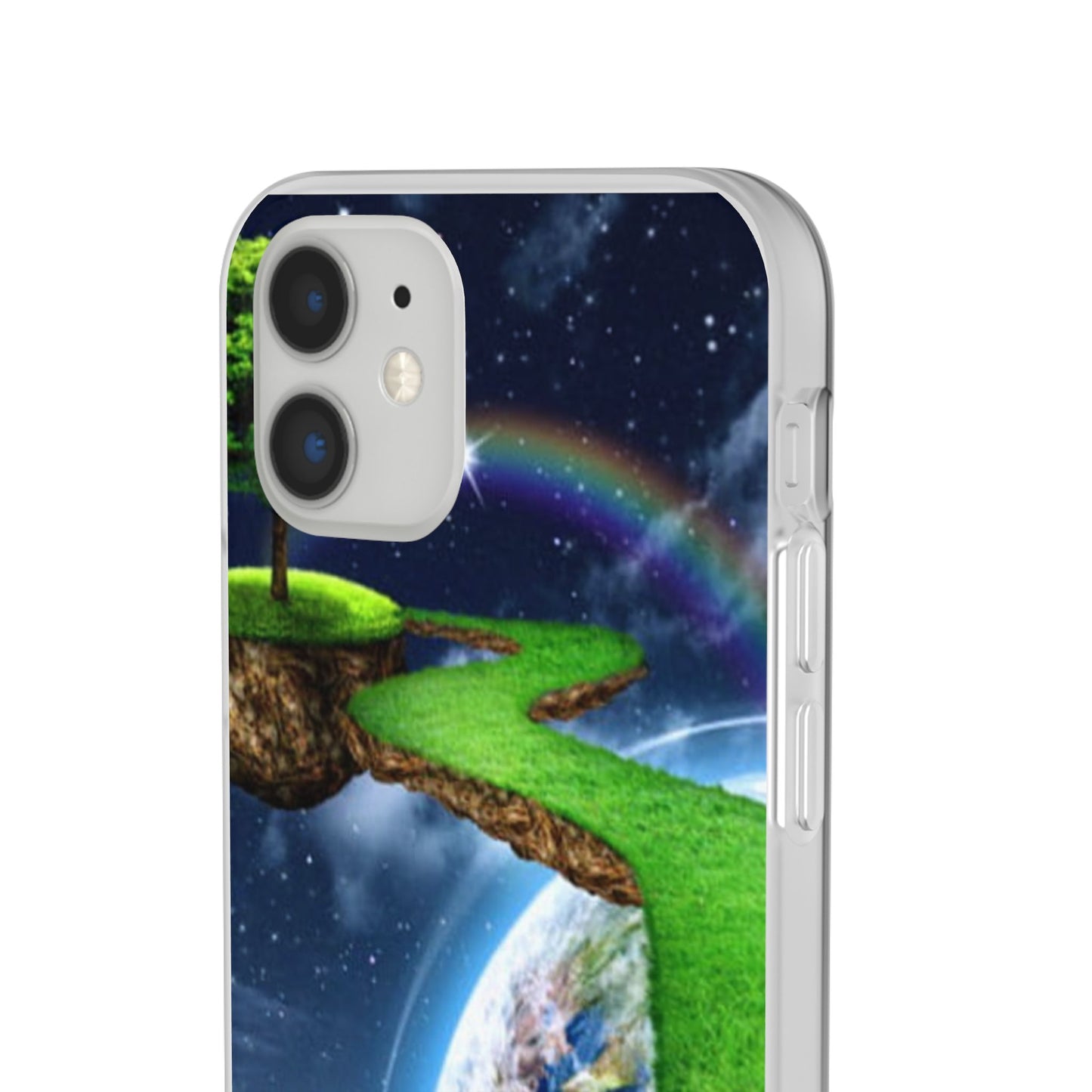 Dreamy Landscape Phone Case, Eco-Friendly Cell Phone Cover, Nature Inspired Gift, Aesthetic Mobile Case, Vibrant Rainbow Design