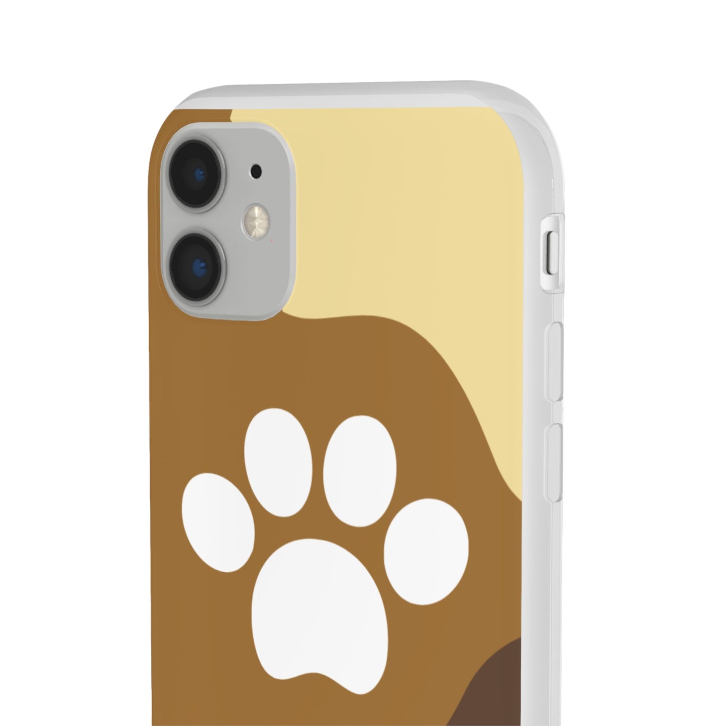 Pet Lover's Flexi Case, Cute Dog Paw Phone Cover, Animal Lover Gift, Dog Mom Accessory, Unique Pet Design Case