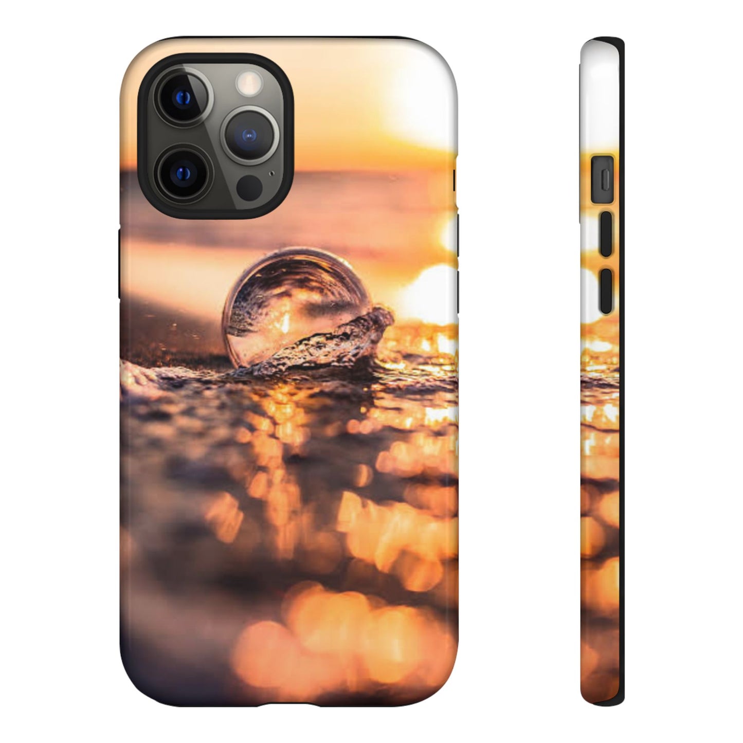 Sunset Bubble Phone Case, Tough Cases, Beach Lover Gift, Summer Vibes, Cell Phone Accessories, Unique Design, Nature Photography