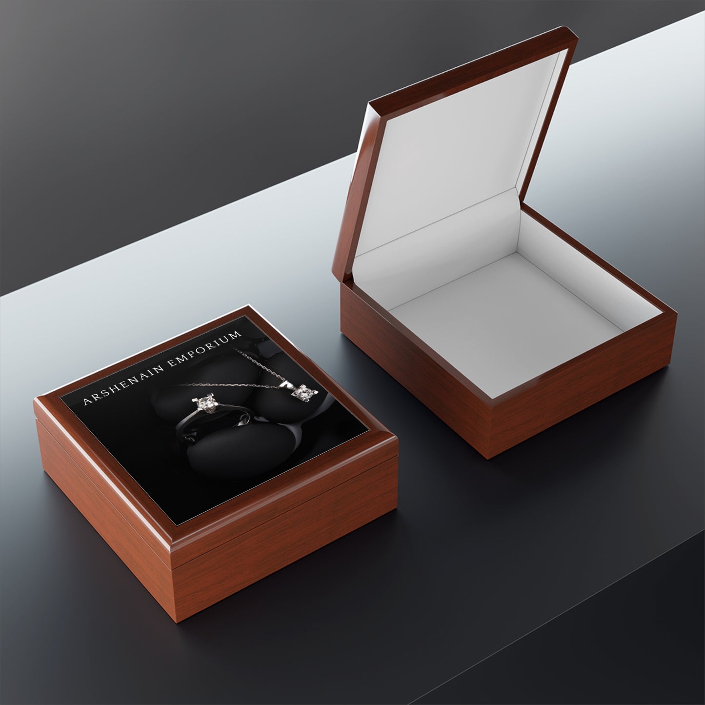 Elegant Black Jewelry Box for Rings, Necklaces, Keepsakes, Gift for Her, Bridal Jewelry Storage, Unique Home Decor