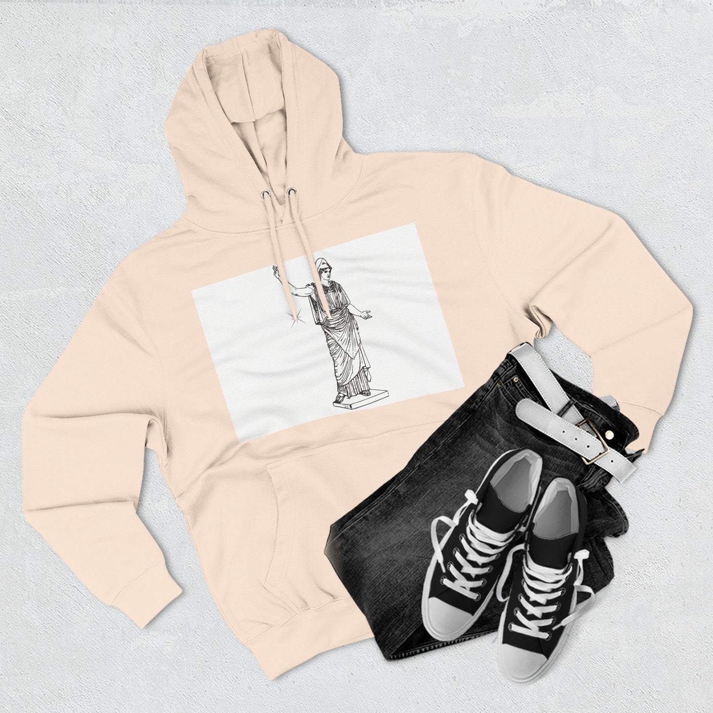 Artistic Fleece Hoodie - Cozy Streetwear for Creative Souls | Gift for Artists, Fashion Lovers, Stylish Comfort