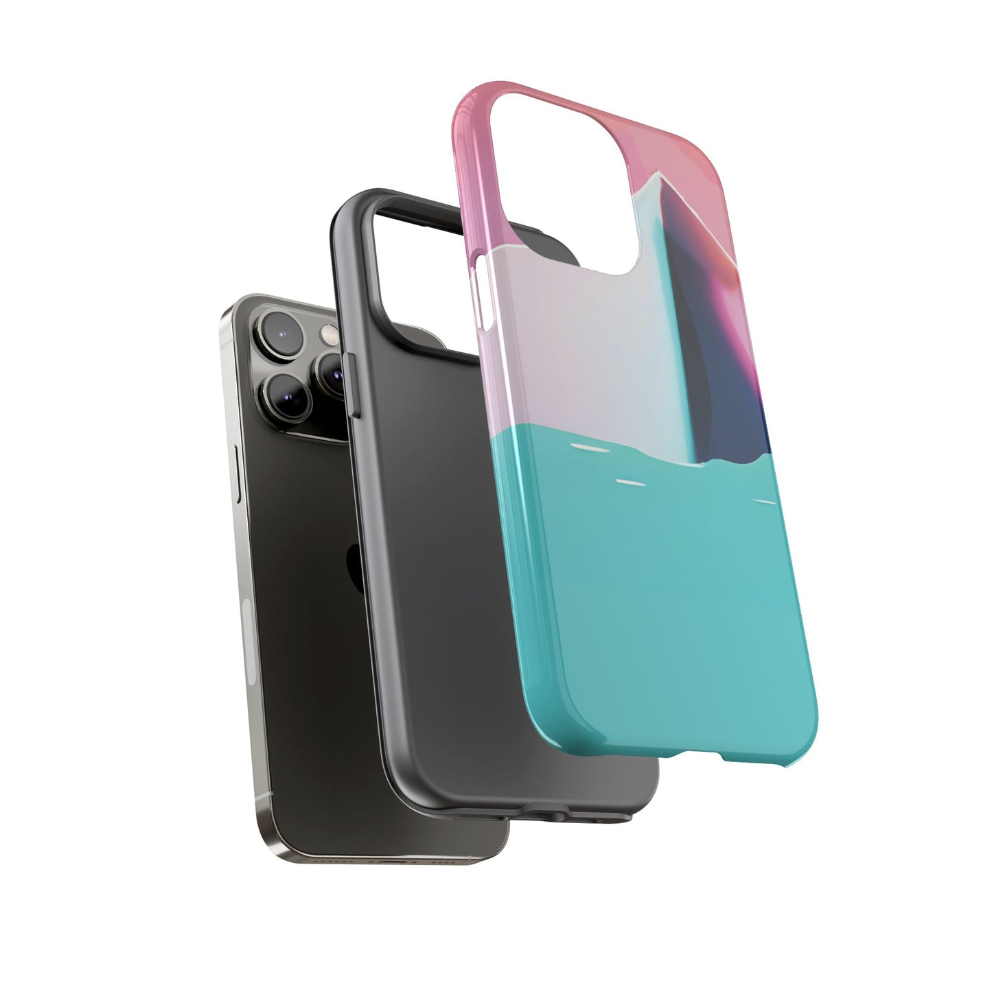 Trendy Phone Case - Abstract Iceberg Design, Phone Cover, Gift for Her, Unique Tech Accessory, Cool Aesthetic