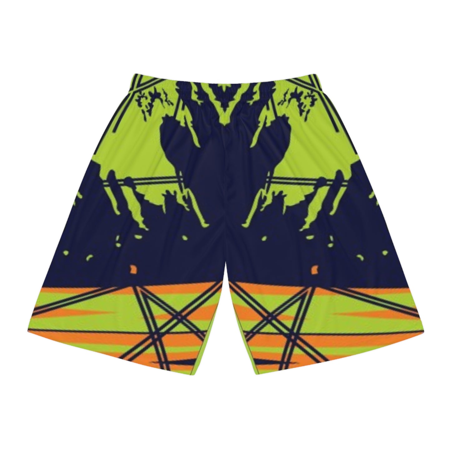 Vibrant AOP Basketball Shorts, Cool Summer Athletic Wear, Sports Shorts for Basketball Games, Outdoor Activities, Workout Gear