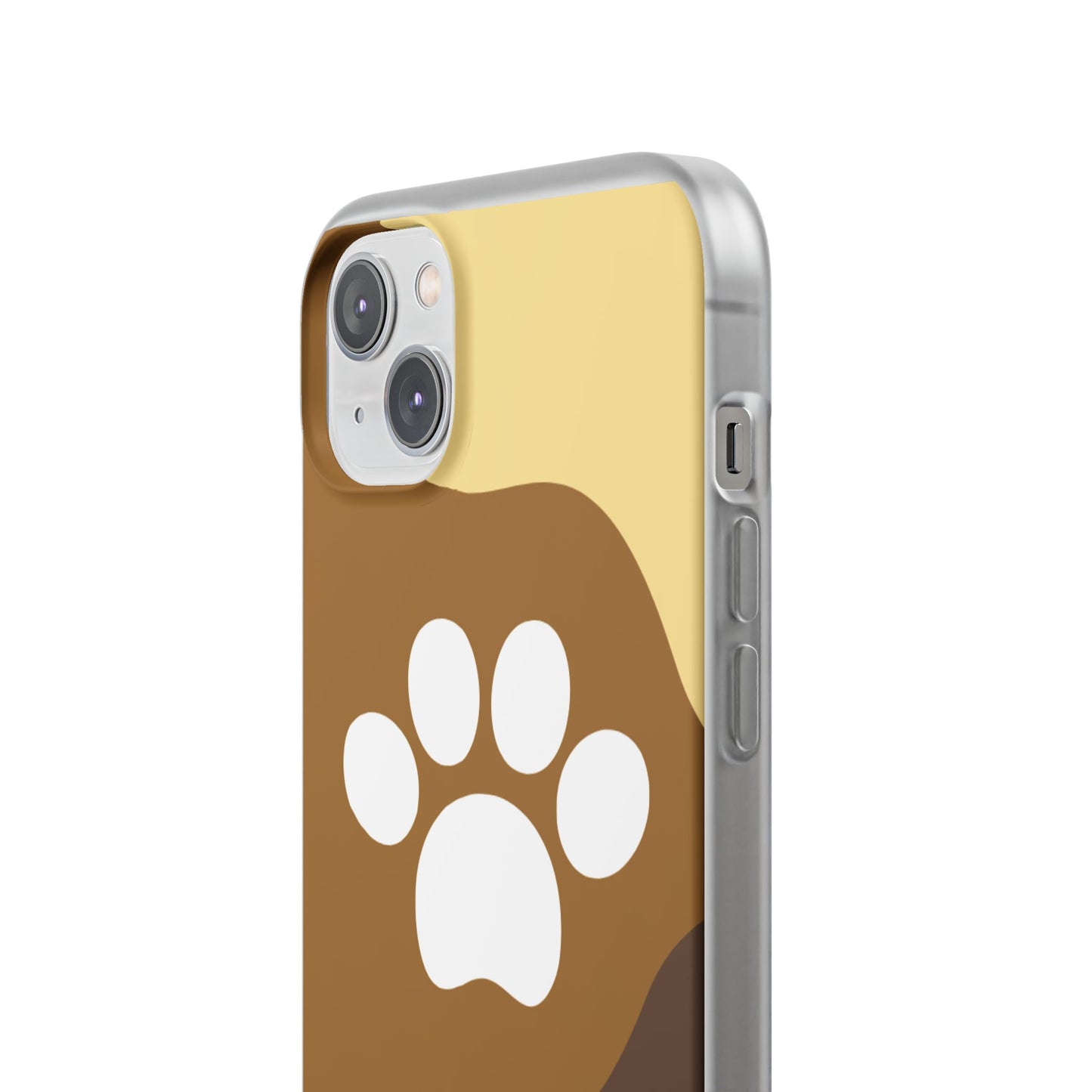 Pet Lover's Flexi Case, Cute Dog Paw Phone Cover, Animal Lover Gift, Dog Mom Accessory, Unique Pet Design Case