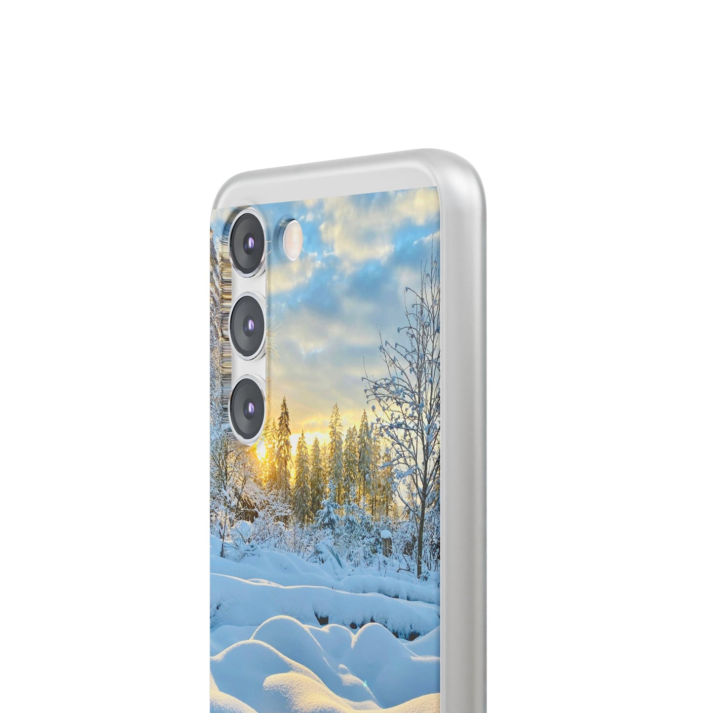 Winter Landscape Flexi Cases, Nature Phone Cover, Scenic Case, Holiday Gift, Seasonal Accessory, Outdoor Lover's Item