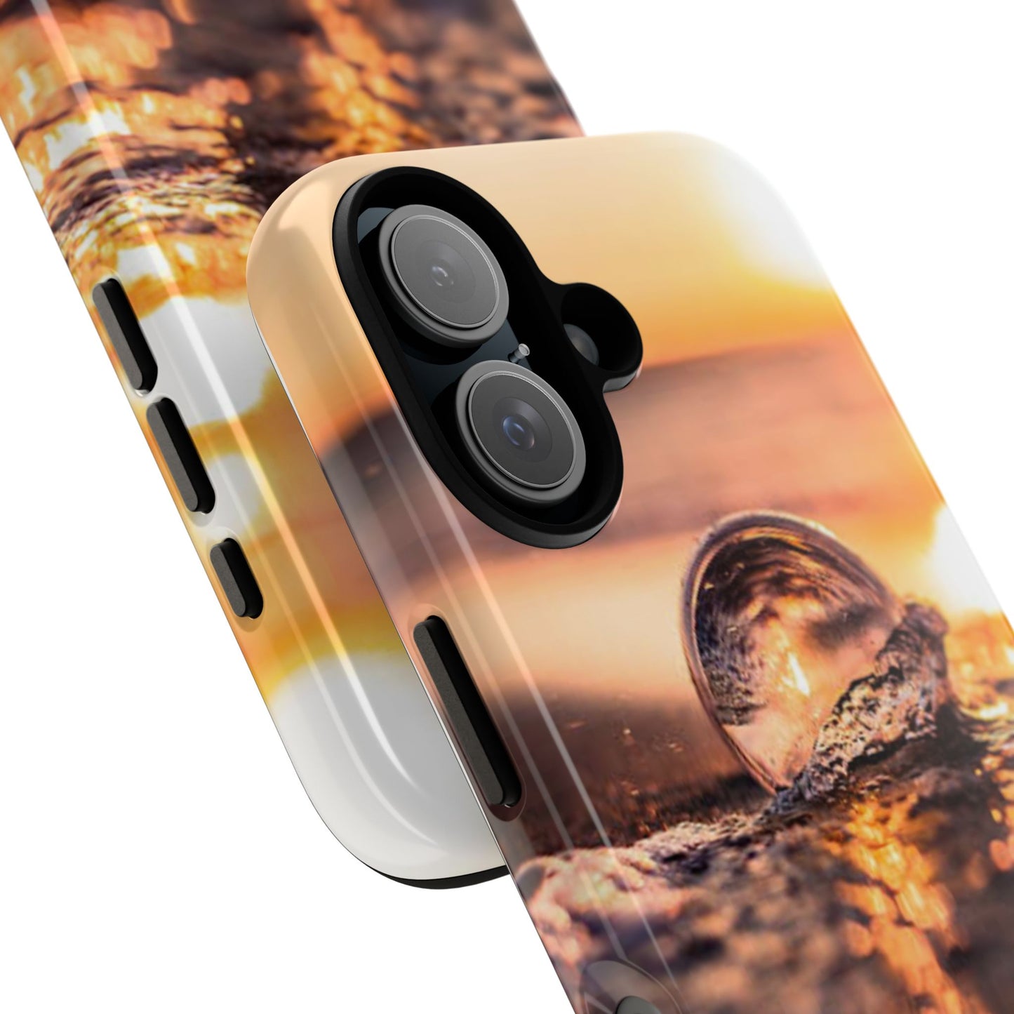 Sunset Bubble Phone Case, Tough Cases, Beach Lover Gift, Summer Vibes, Cell Phone Accessories, Unique Design, Nature Photography