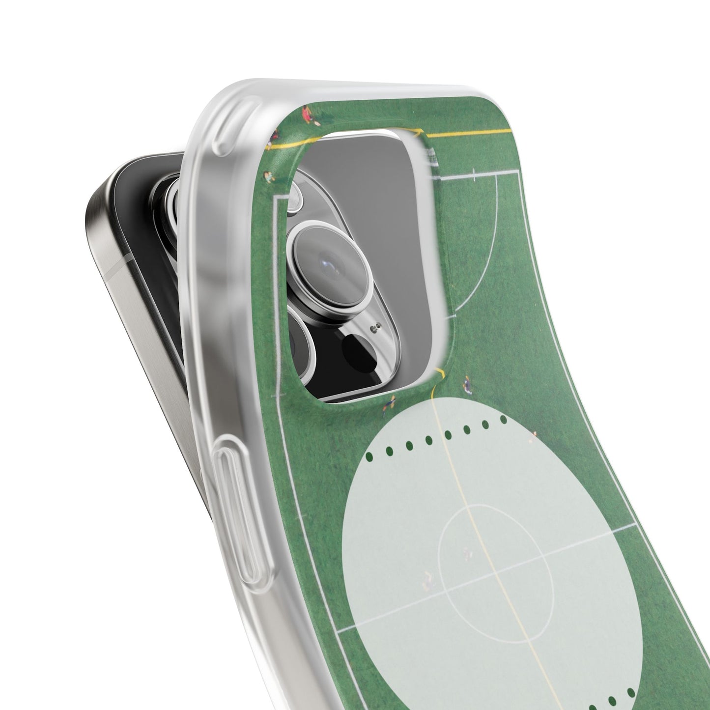 Soccer Field Phone Cases, Sporty Flexi Cases for Sports Lovers, Gift for Athletes, Unique Phone Cover, Perfect for Game Day