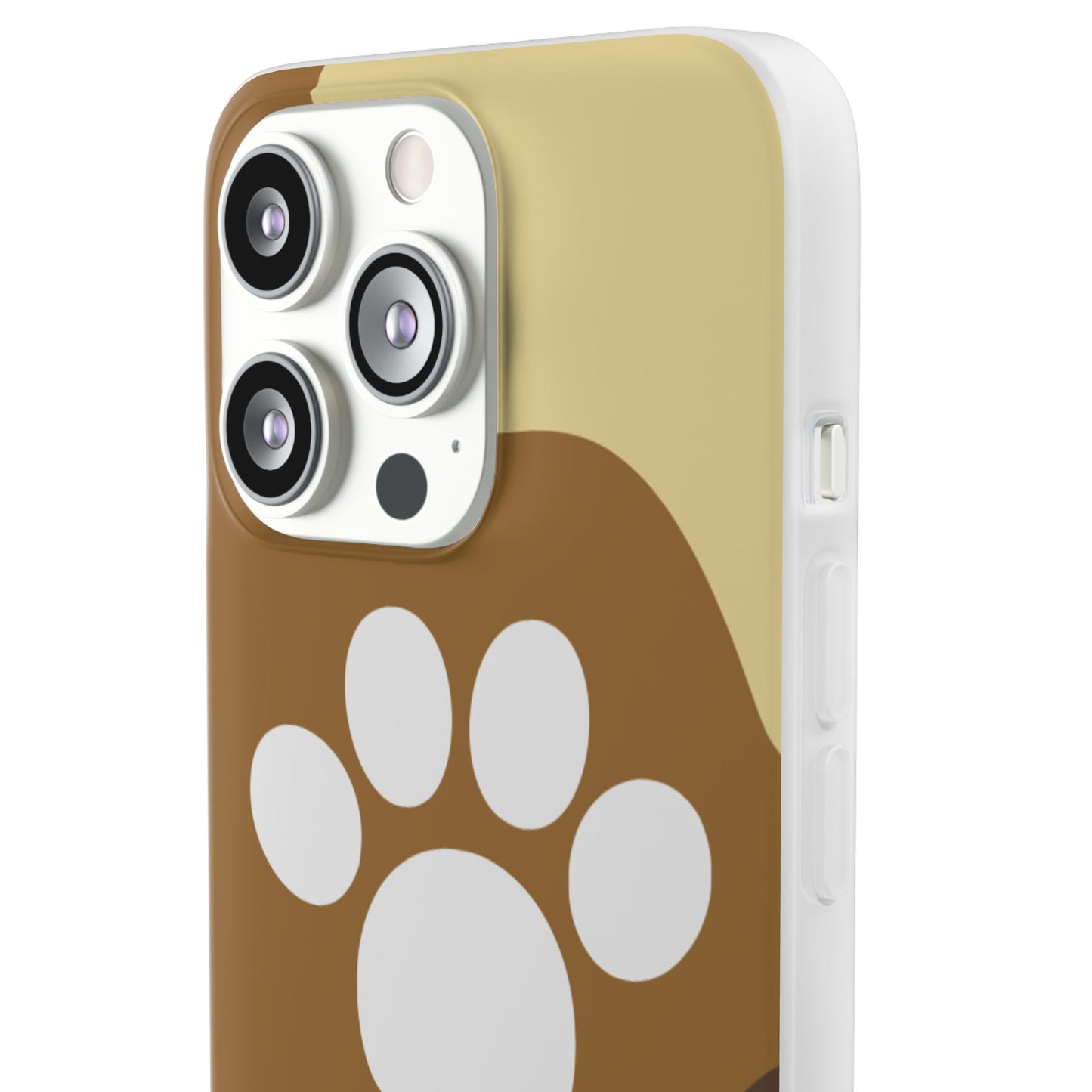 Pet Lover's Flexi Case, Cute Dog Paw Phone Cover, Animal Lover Gift, Dog Mom Accessory, Unique Pet Design Case