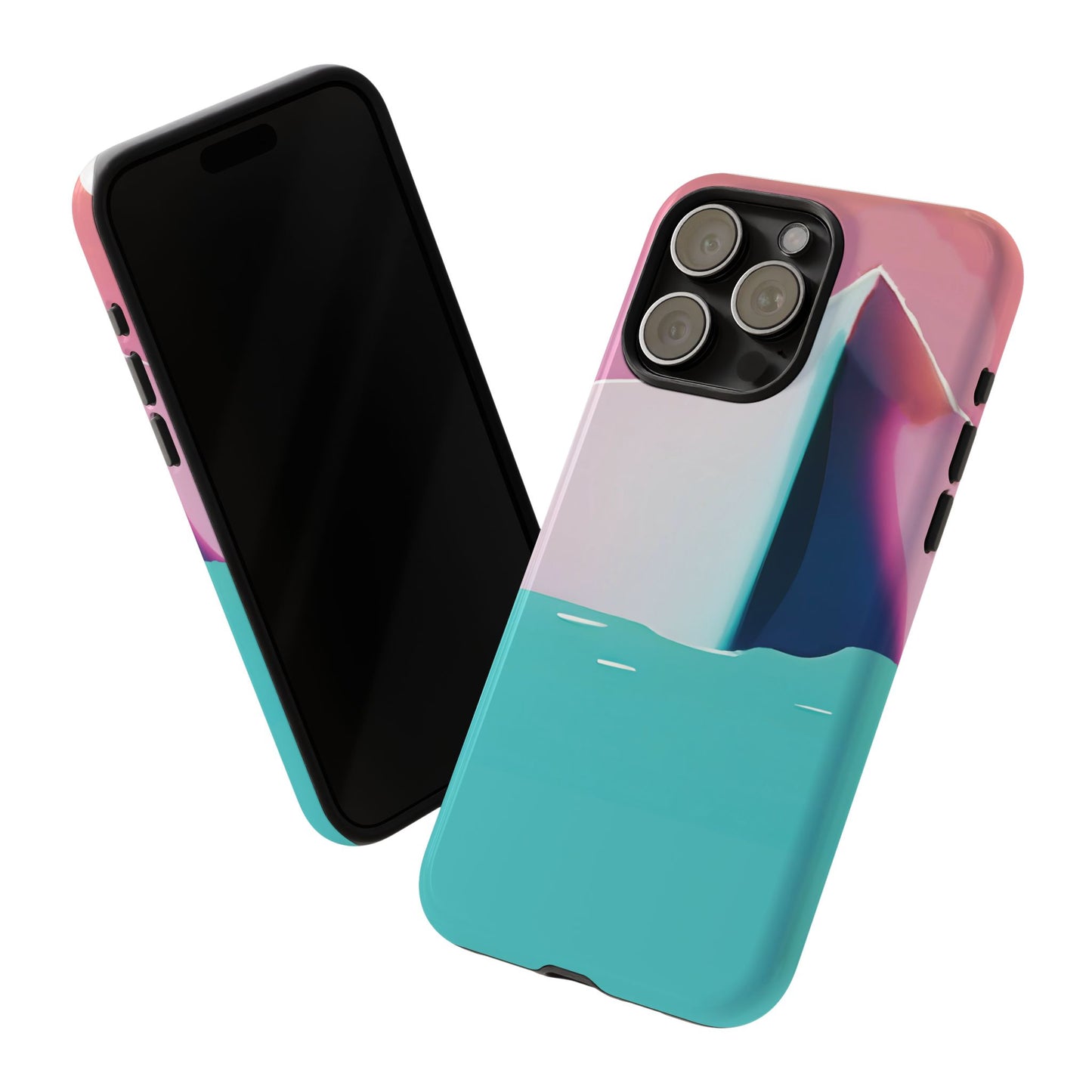 Trendy Phone Case - Abstract Iceberg Design, Phone Cover, Gift for Her, Unique Tech Accessory, Cool Aesthetic