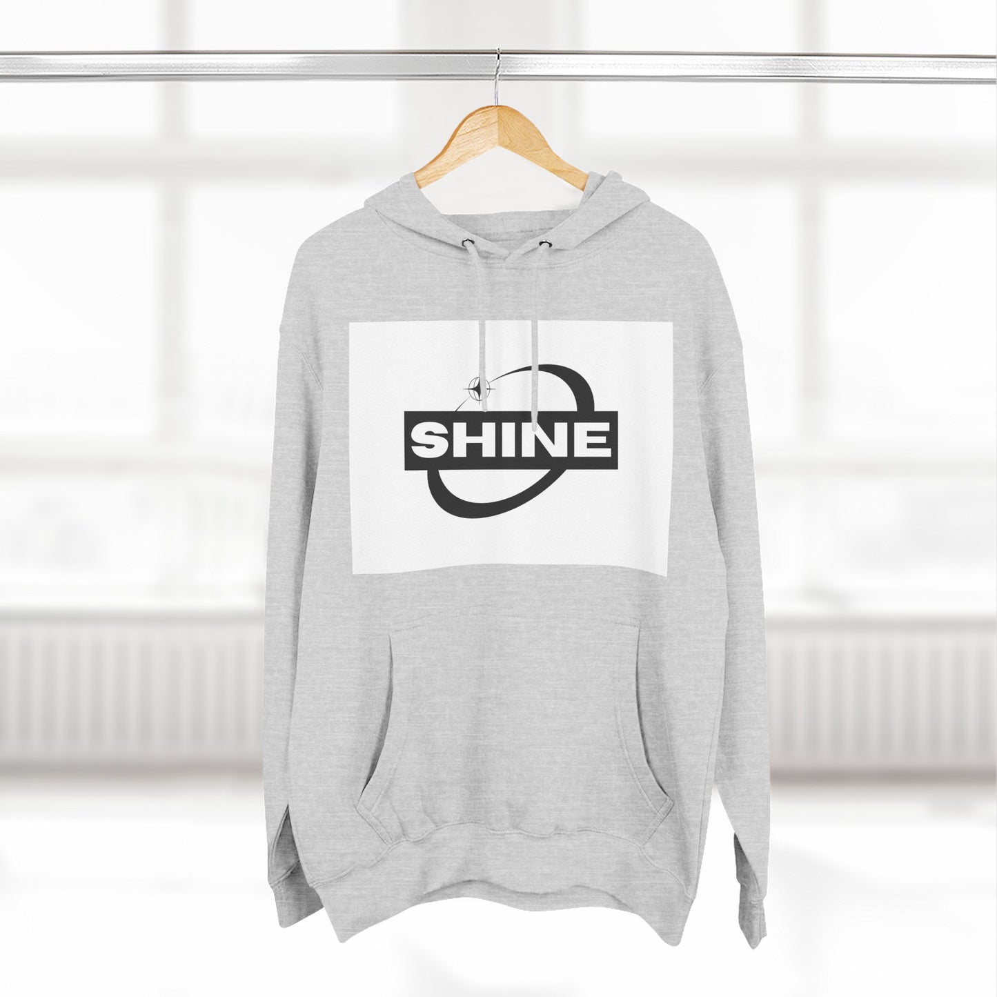 Shine & Aspire Fleece Hoodie - Cozy Sweatshirt for Inspiration, Perfect for Gifts, Winter Wear, Motivational Apparel, Casual Style