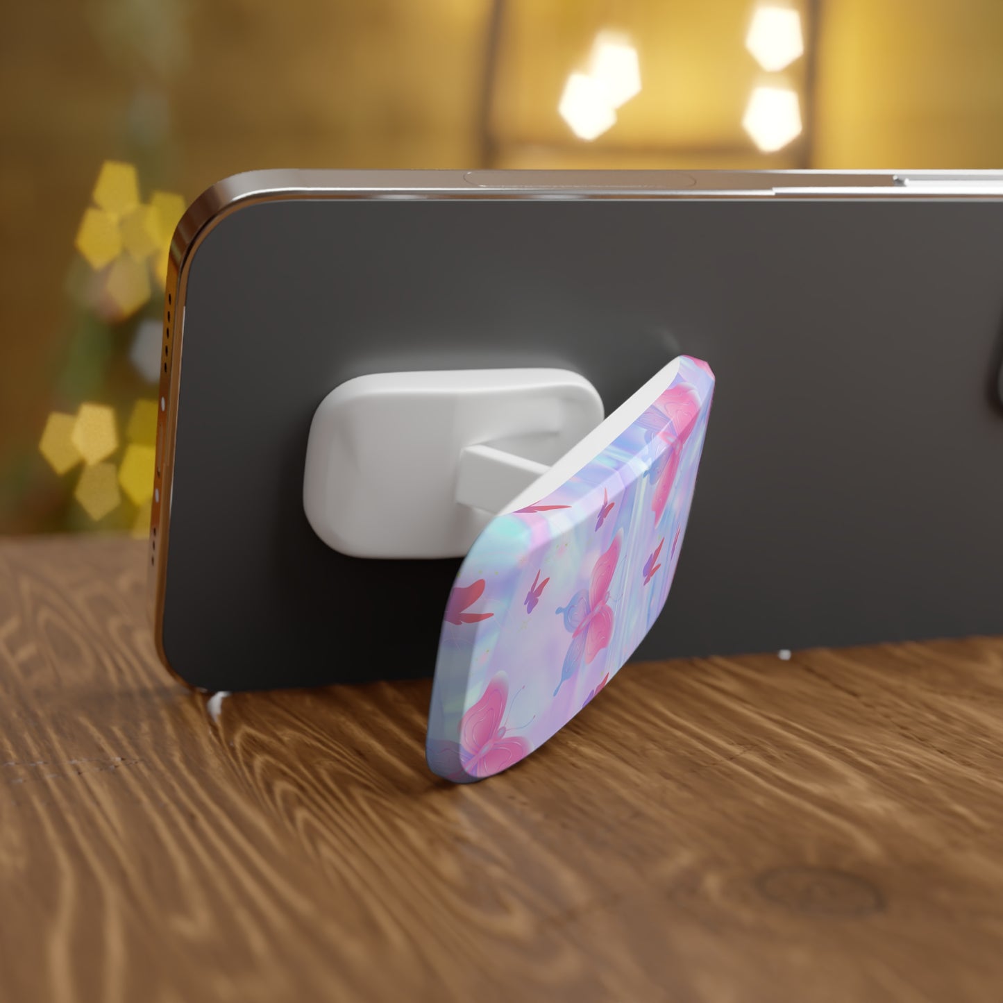 Butterfly Phone Grip Stand, Aesthetic Phone Accessory for Teens, Spring Gift, Cute Phone Holder, Floral Grip