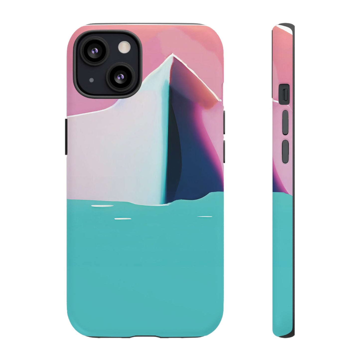 Trendy Phone Case - Abstract Iceberg Design, Phone Cover, Gift for Her, Unique Tech Accessory, Cool Aesthetic