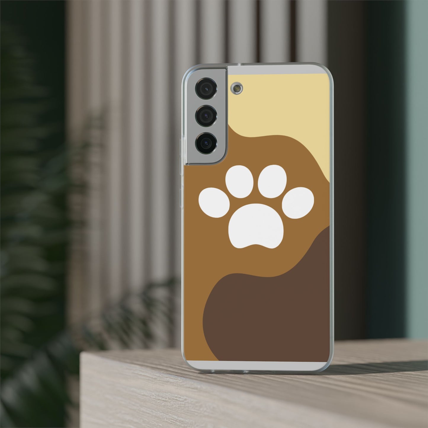 Pet Lover's Flexi Case, Cute Dog Paw Phone Cover, Animal Lover Gift, Dog Mom Accessory, Unique Pet Design Case